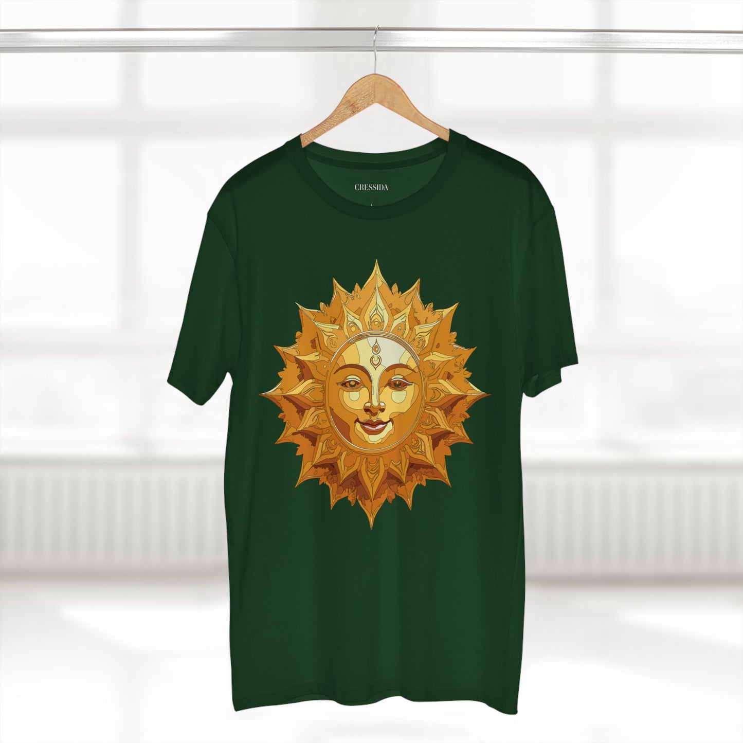 Sun Shirt, Shirt with Sun, Tee Shirt with Gold Sun