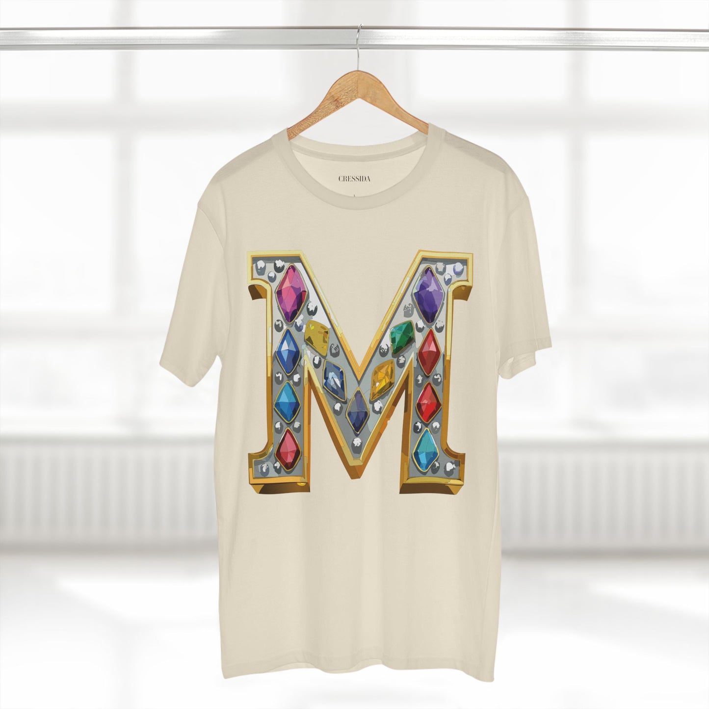 Letter Shirt, Shirt with Letters, Tee Shirt with Gold Letters