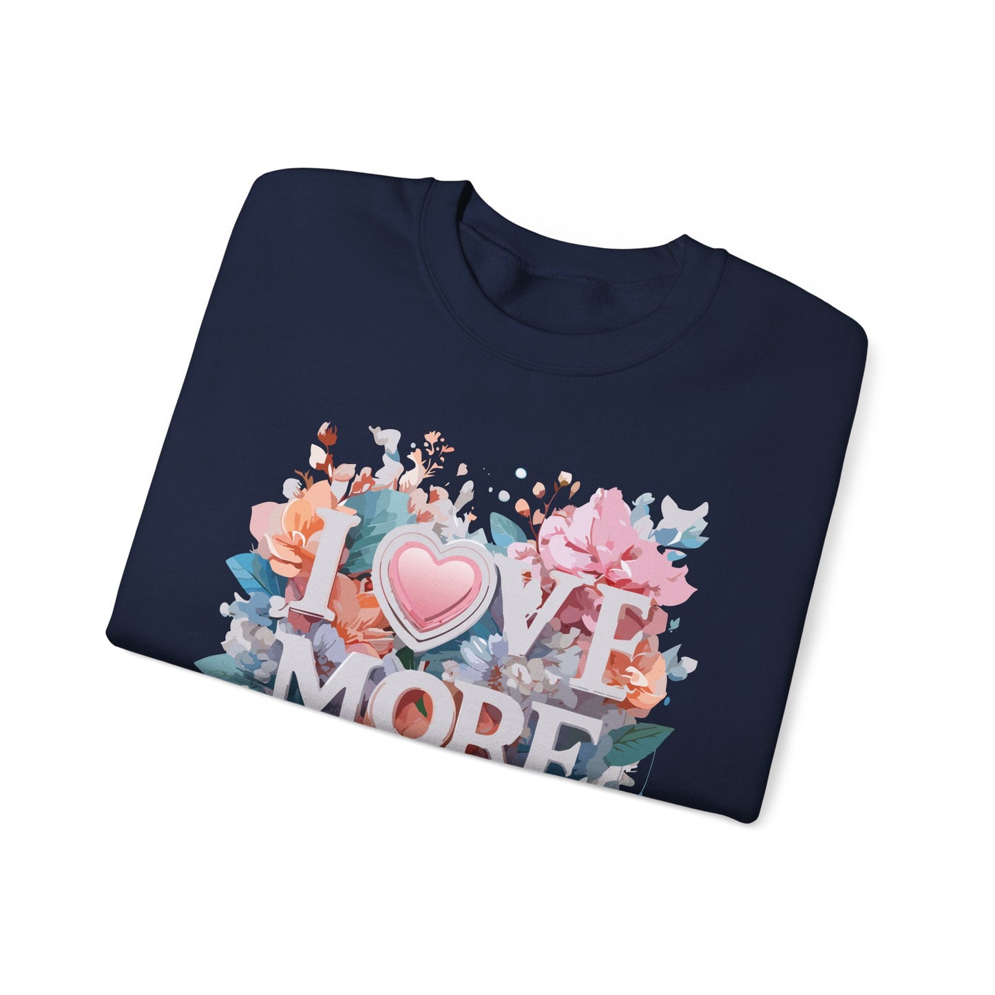Floral Love Sweatshirt, Valentine's Day Sweatshirt, Love Flower Sweatshirt