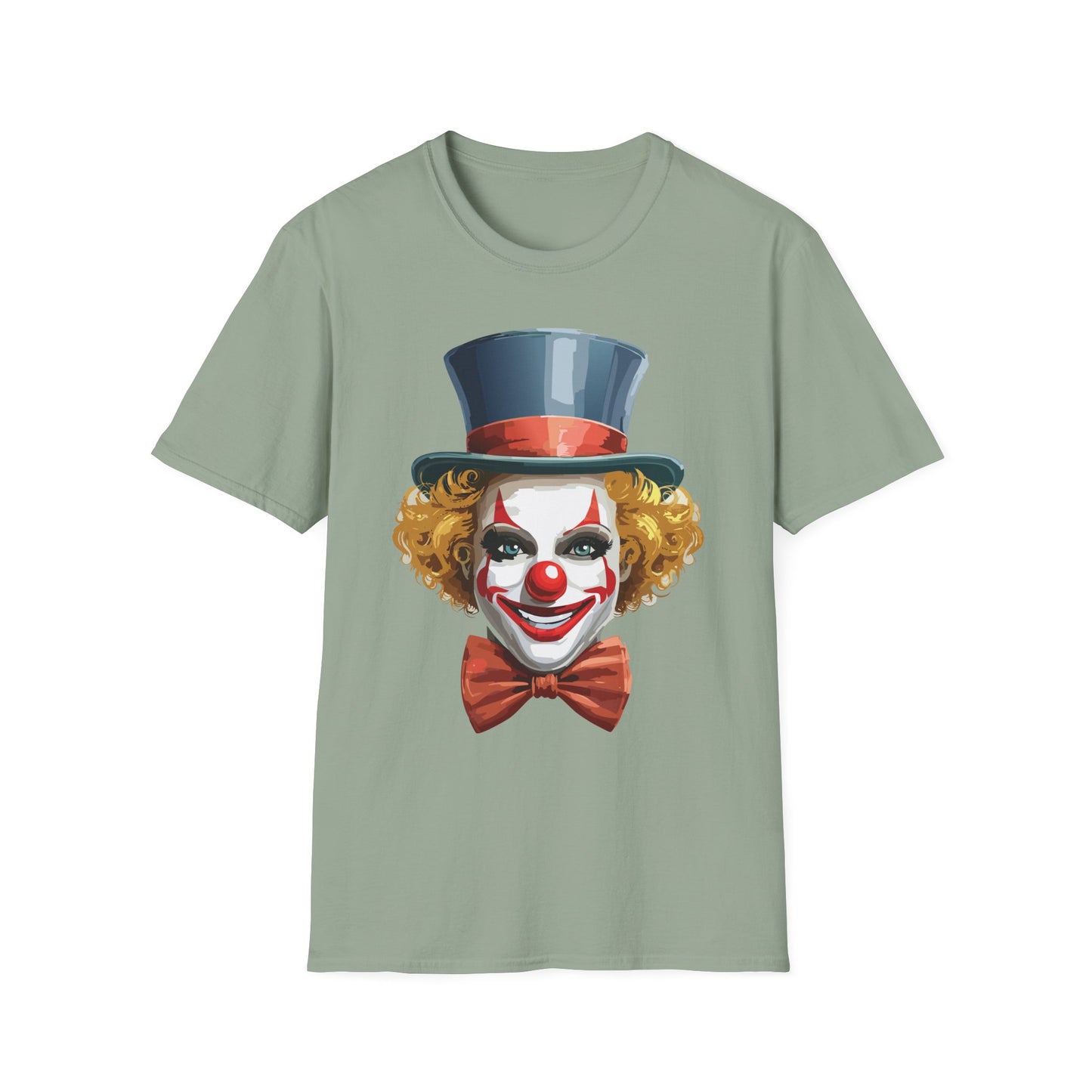 Clown Shirt, T Shirt with Clown, Funny Man Shirt, Tee Shirt with Funny Man, Circus Shirt, Shirt with Circus, Scary Man Shirt, Shirt with Scary Man