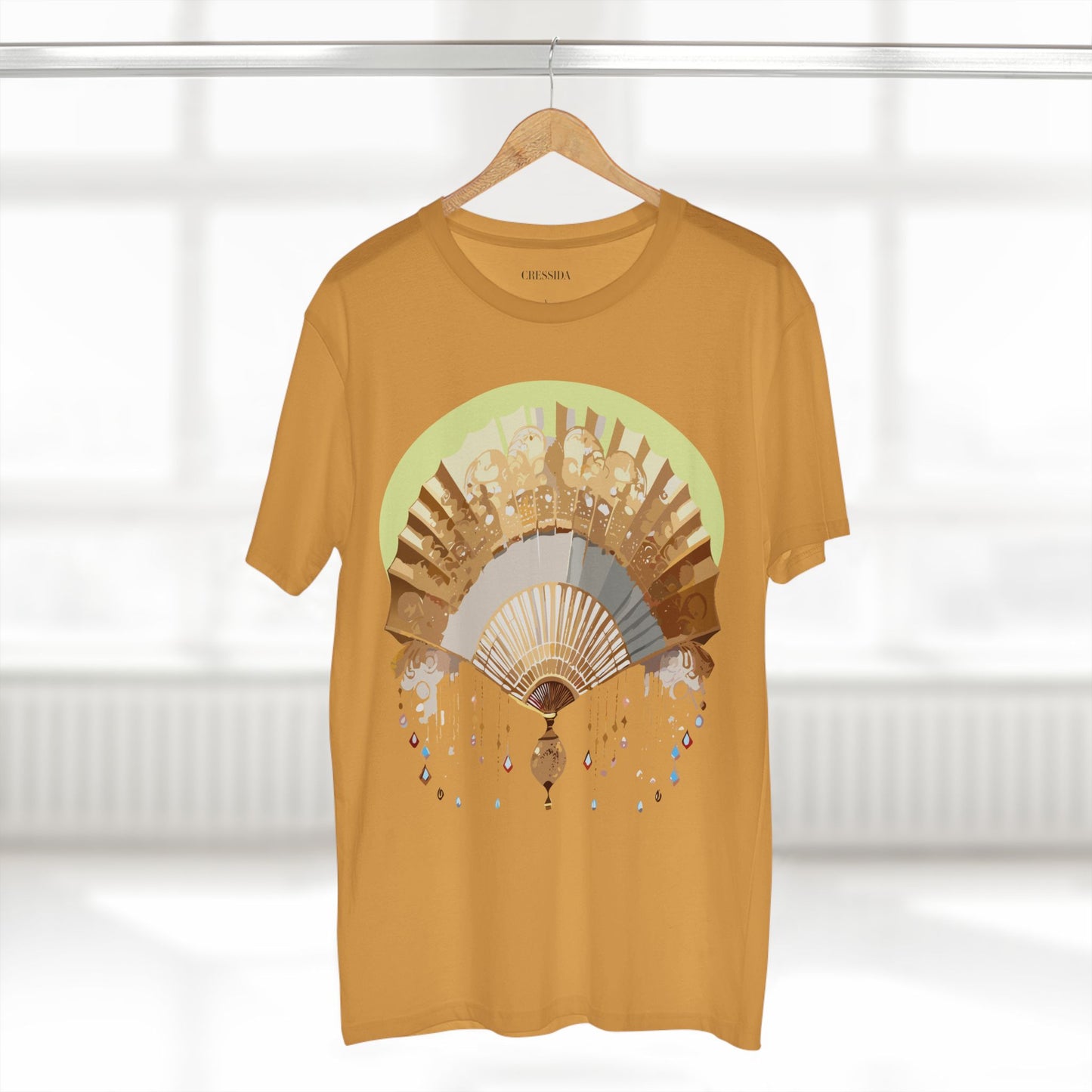 Fan shirt, Shirt with Fan, Tee Shirt with Antique Fan
