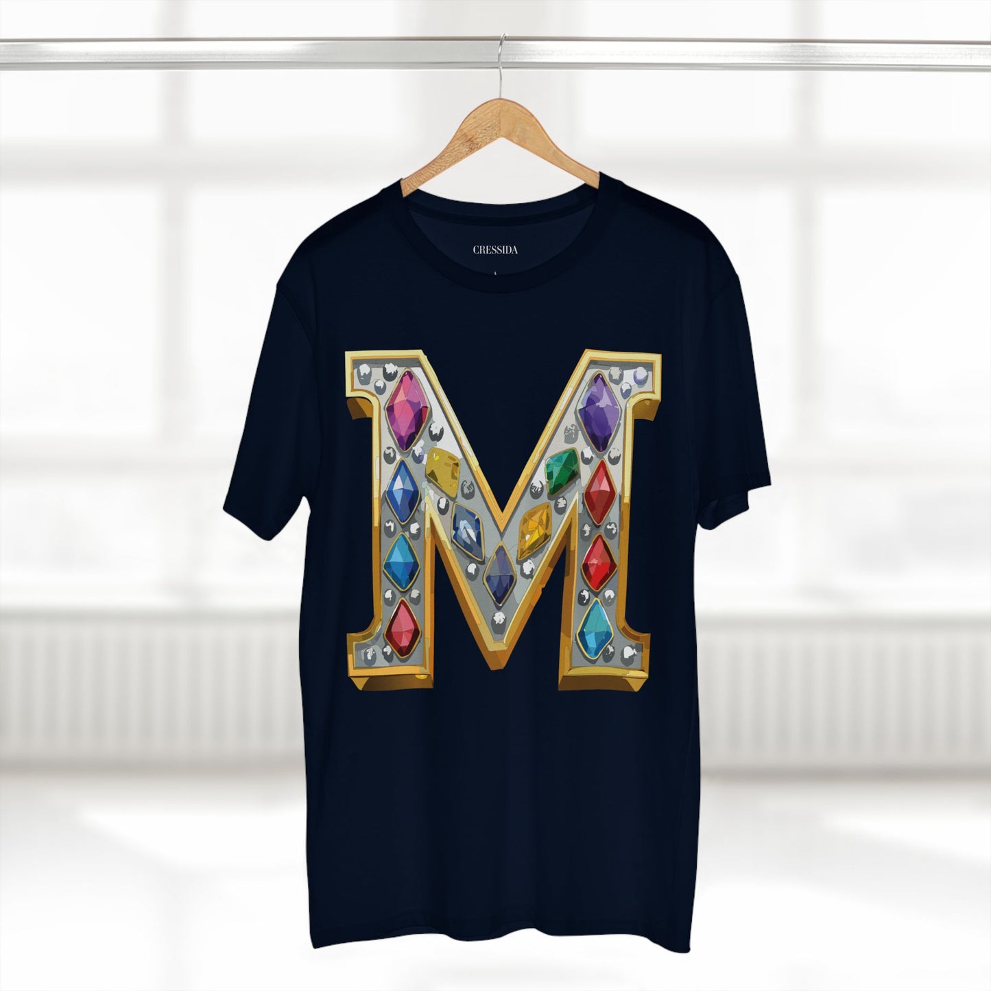 Letter Shirt, Shirt with Letters, Tee Shirt with Gold Letters