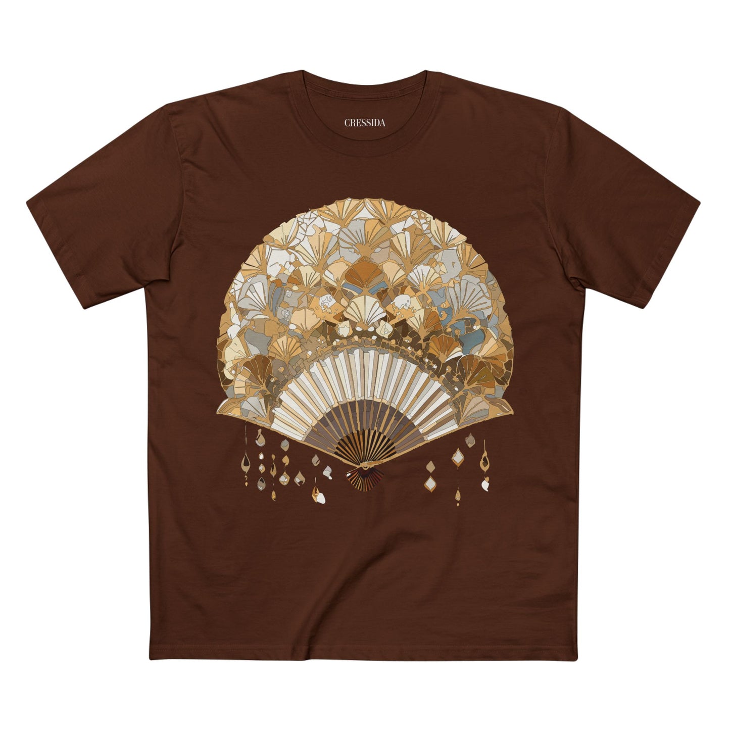 Fan shirt, Shirt with Fan, Tee Shirt with Antique Fan