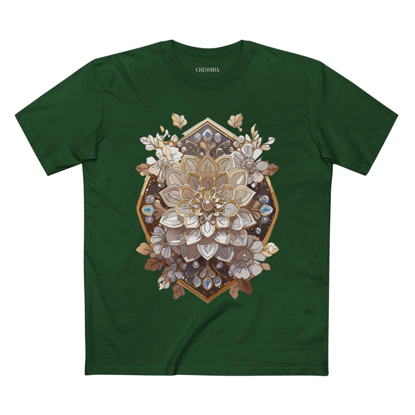 Floral Shirt, Shirt with Flower, Tee Shirt with Antique Flower