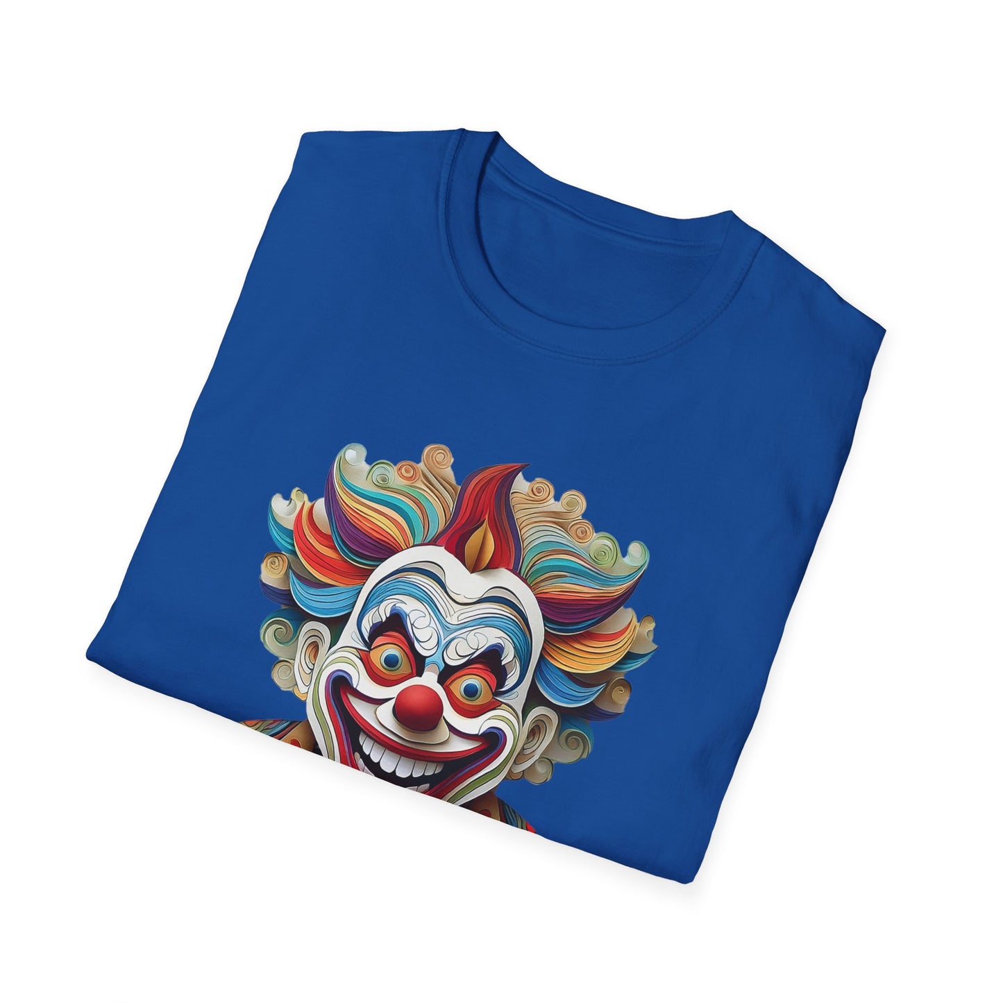 Clown Shirt, T Shirt with Clown, Funny Man Shirt, Tee Shirt with Funny Man, Circus Shirt, Shirt with Circus, Scary Man Shirt, Shirt with Scary Man