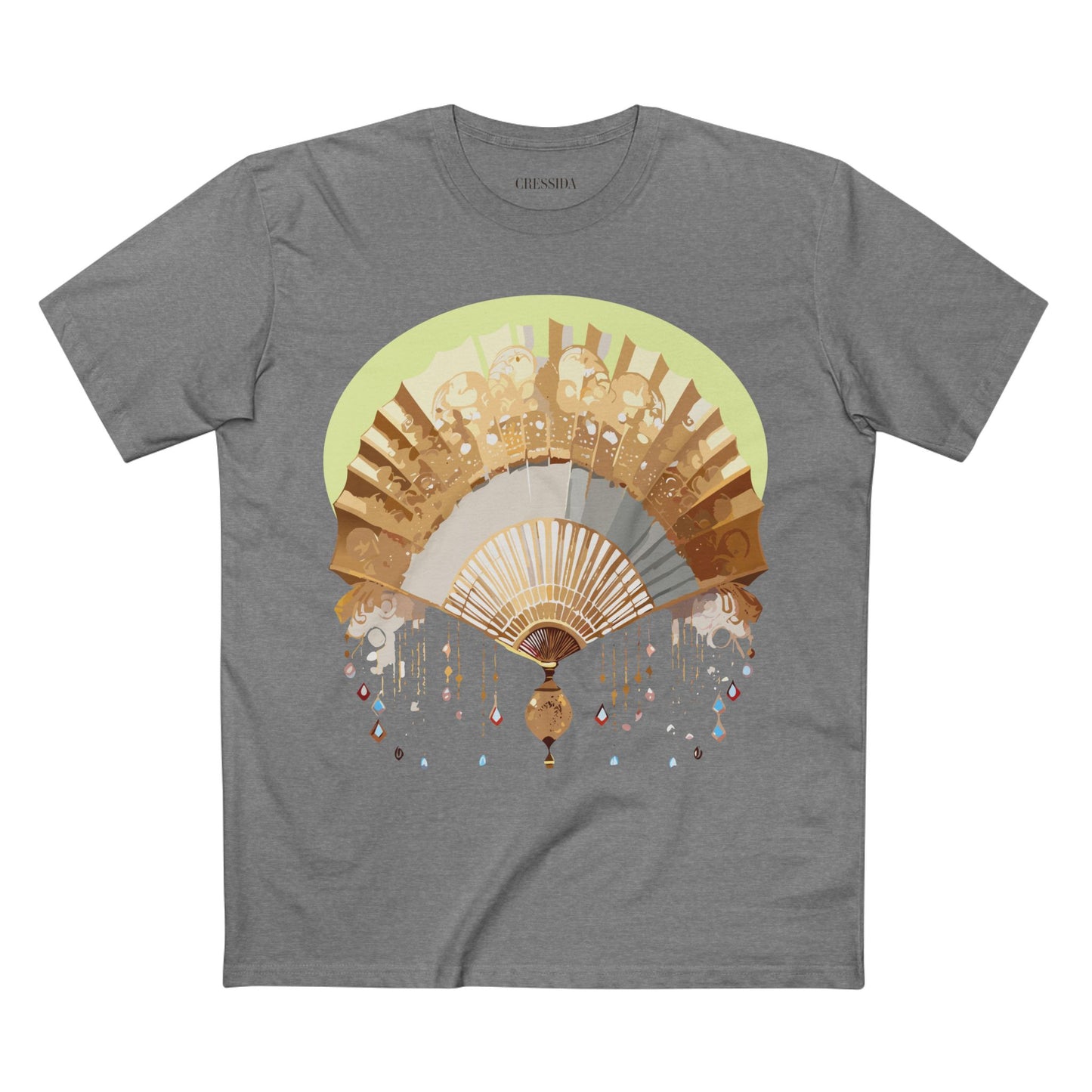 Fan shirt, Shirt with Fan, Tee Shirt with Antique Fan