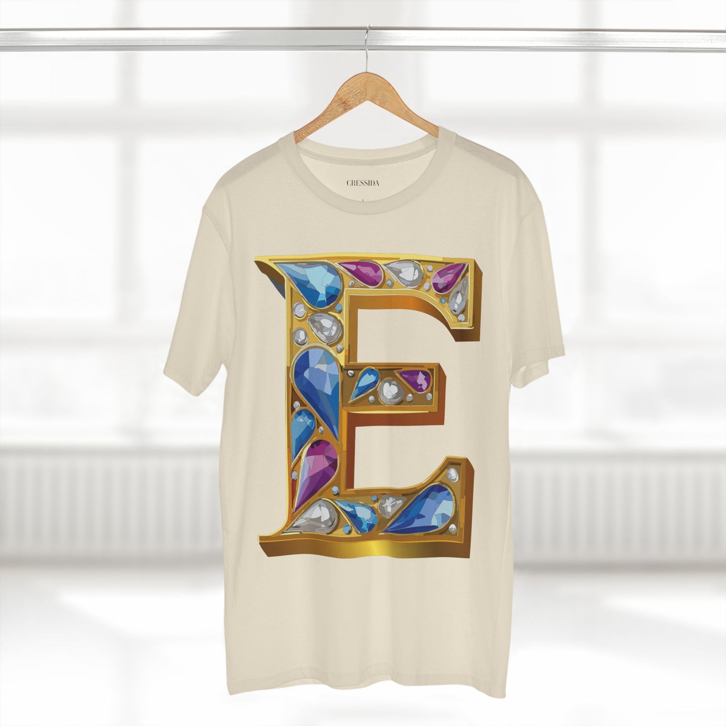 Letter Shirt, Shirt with Letters, Tee Shirt with Gold Letters