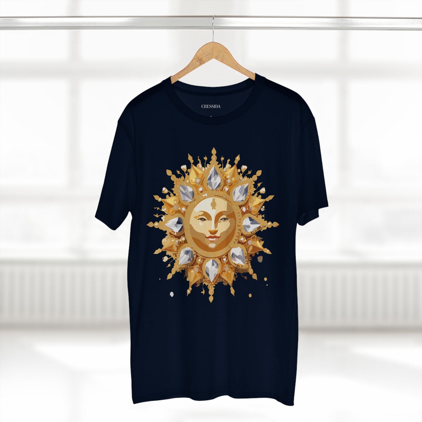 Sun Shirt, Shirt with Sun, Tee Shirt with Gold Sun