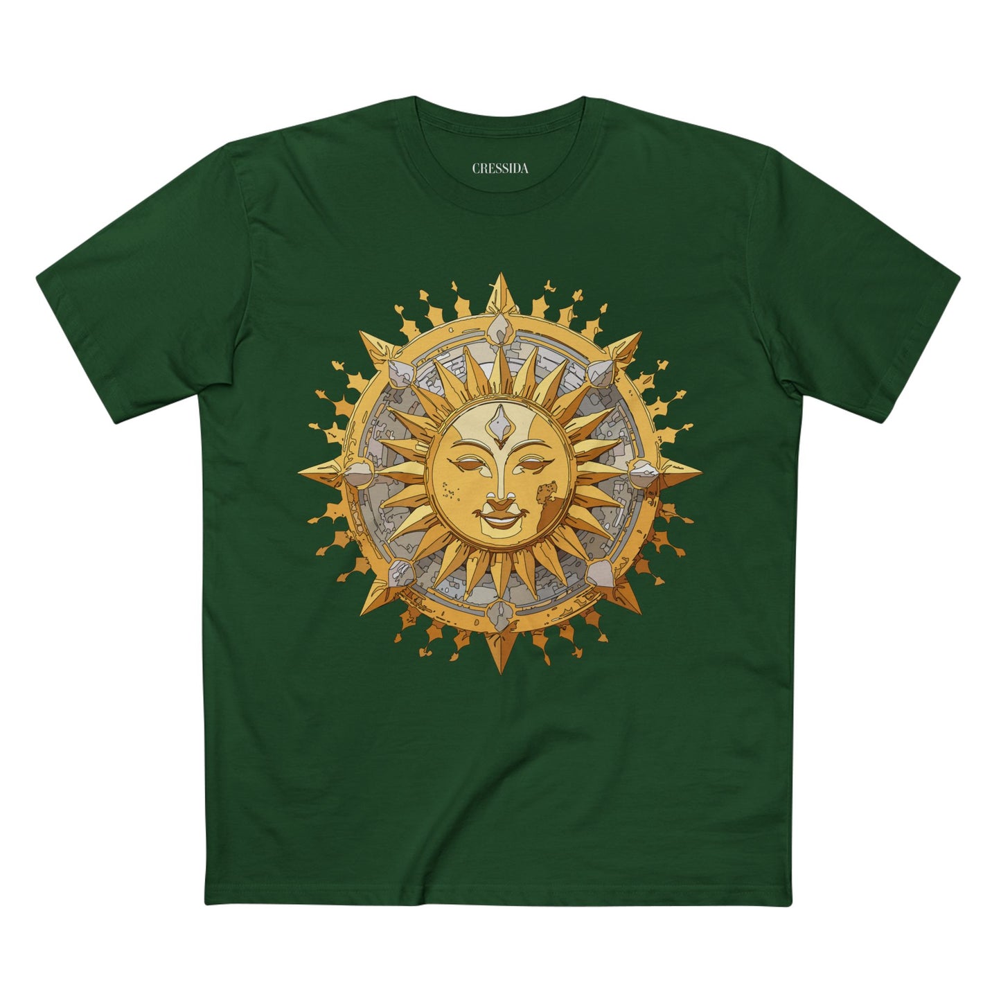 Sun Shirt, Shirt with Sun, Tee Shirt with Gold Sun