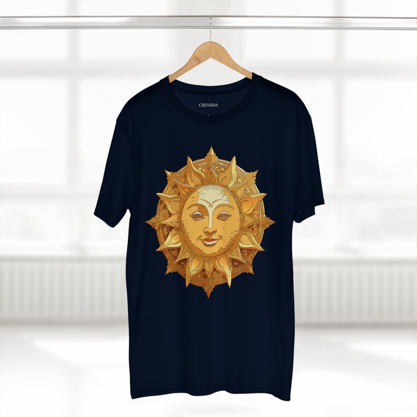 Sun Shirt, Shirt with Sun, Tee Shirt with Gold Sun