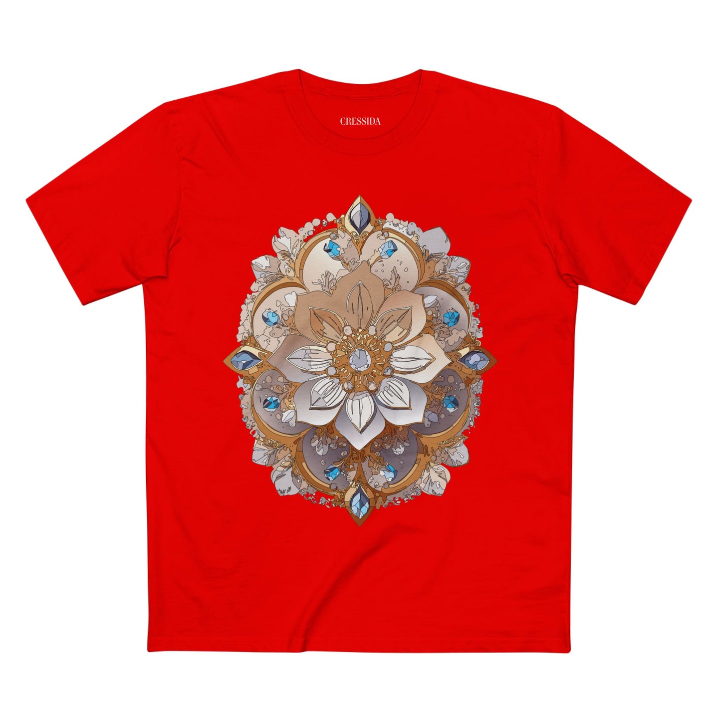 Floral Shirt, Shirt with Flower, Tee Shirt with Antique Flower