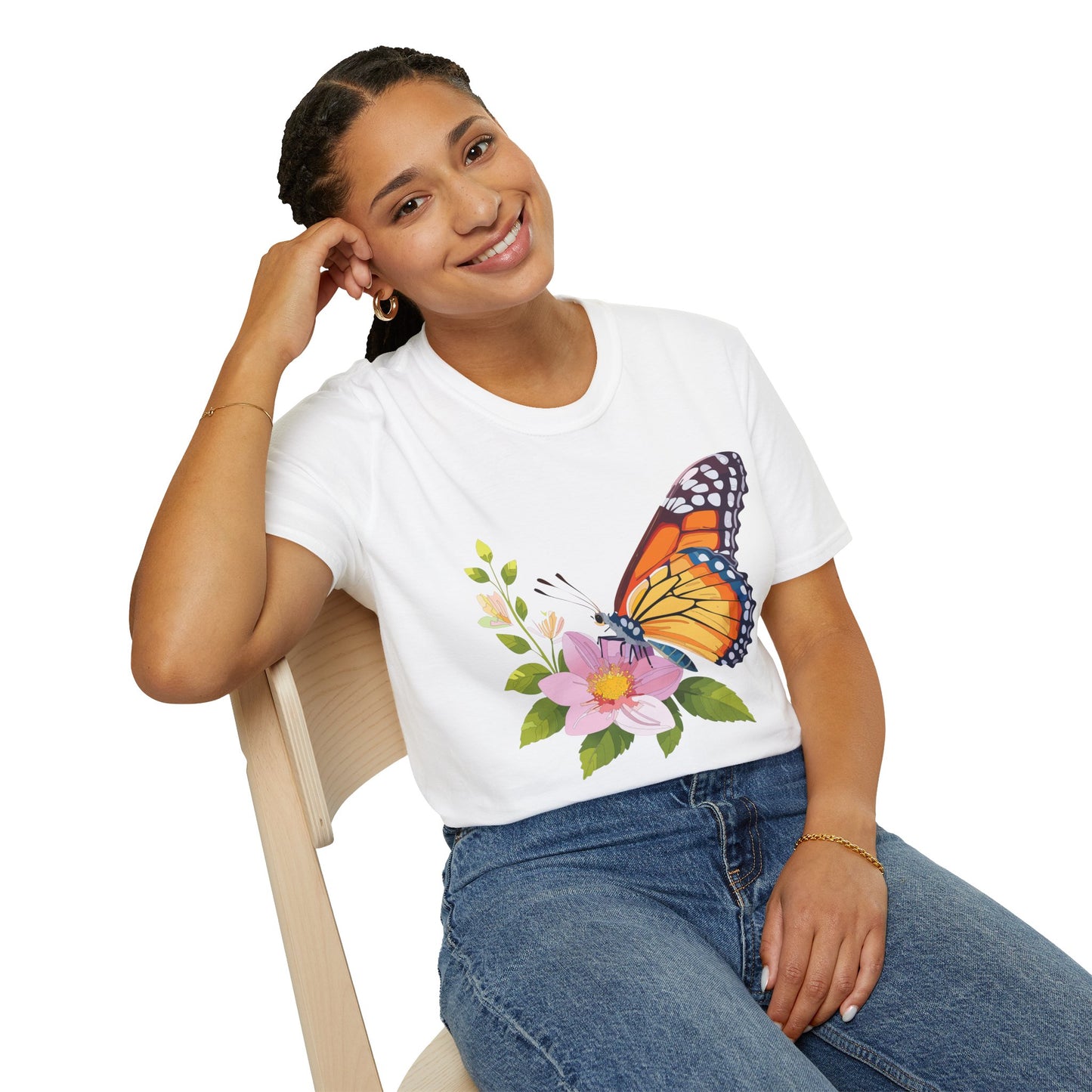Butterfly Shirt, T Shirt with Butterfly, Monarch Shirt