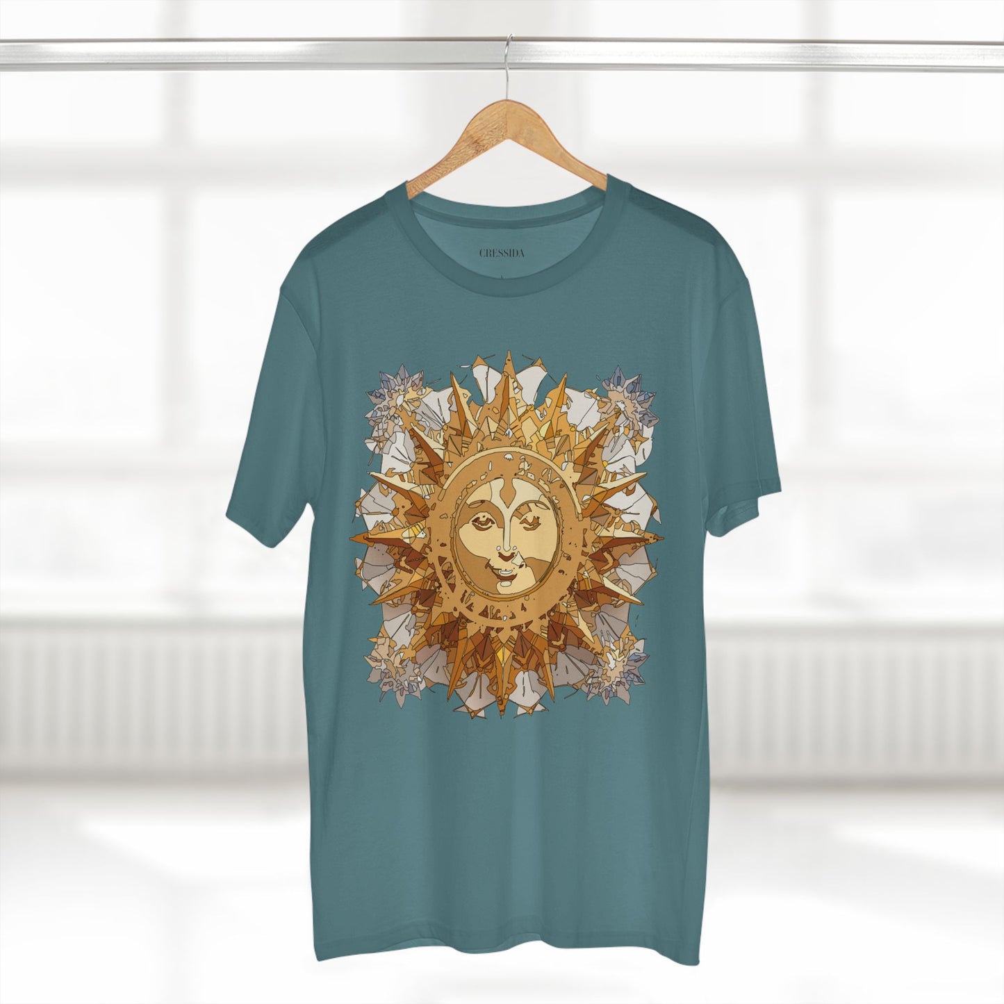 Sun Shirt, Shirt with Sun, Tee Shirt with Gold Sun