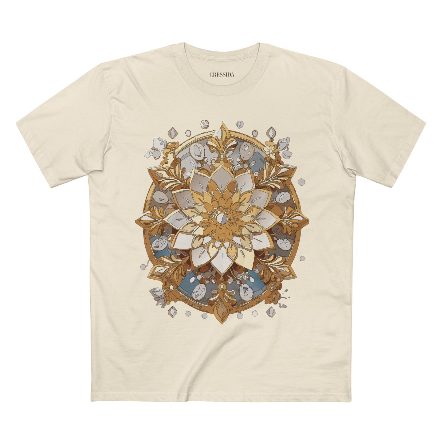 Floral Shirt, Shirt with Flower, Tee Shirt with Antique Flower