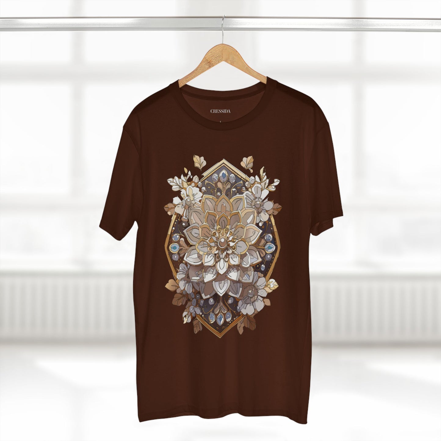 Floral Shirt, Shirt with Flower, Tee Shirt with Antique Flower