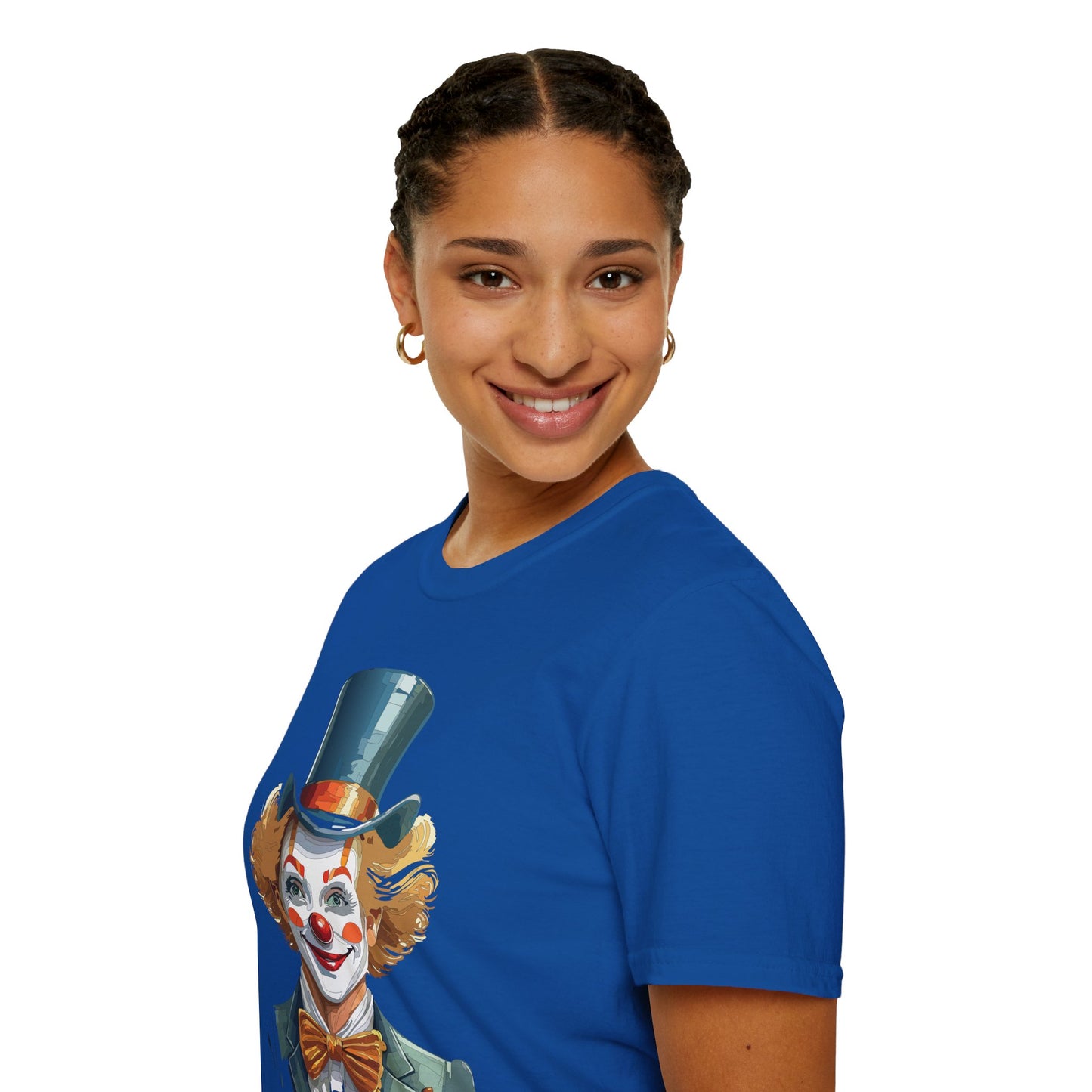Clown Shirt, T Shirt with Clown, Funny Man Shirt, Tee Shirt with Funny Man, Circus Shirt, Shirt with Circus, Scary Man Shirt, Shirt with Scary Man