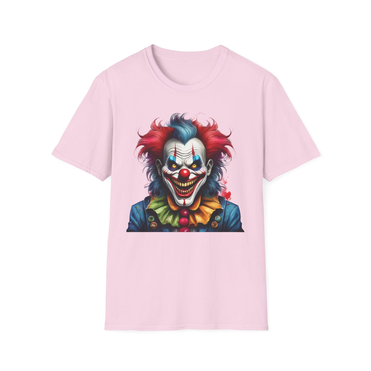 Clown Shirt, T Shirt with Clown, Funny Man Shirt, Tee Shirt with Funny Man, Circus Shirt, Shirt with Circus, Scary Man Shirt, Shirt with Scary Man