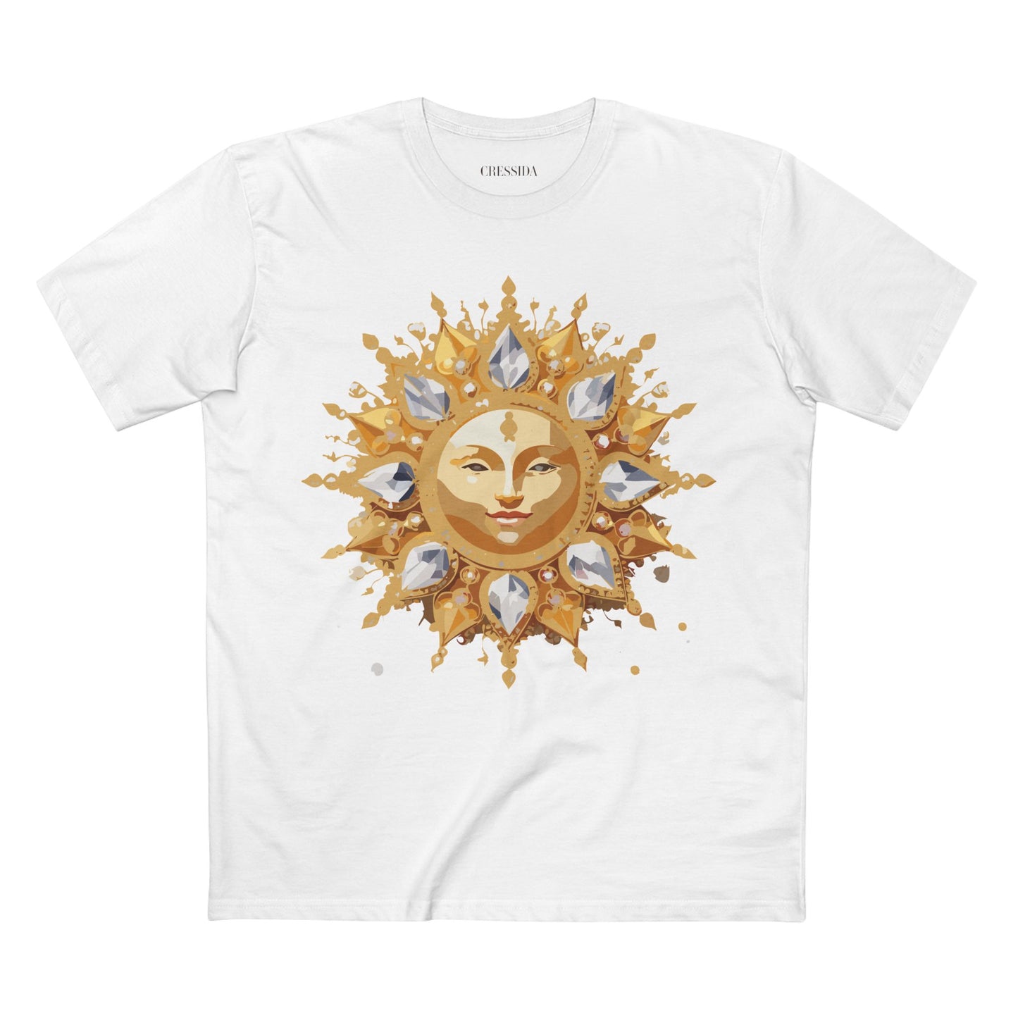 Sun Shirt, Shirt with Sun, Tee Shirt with Gold Sun