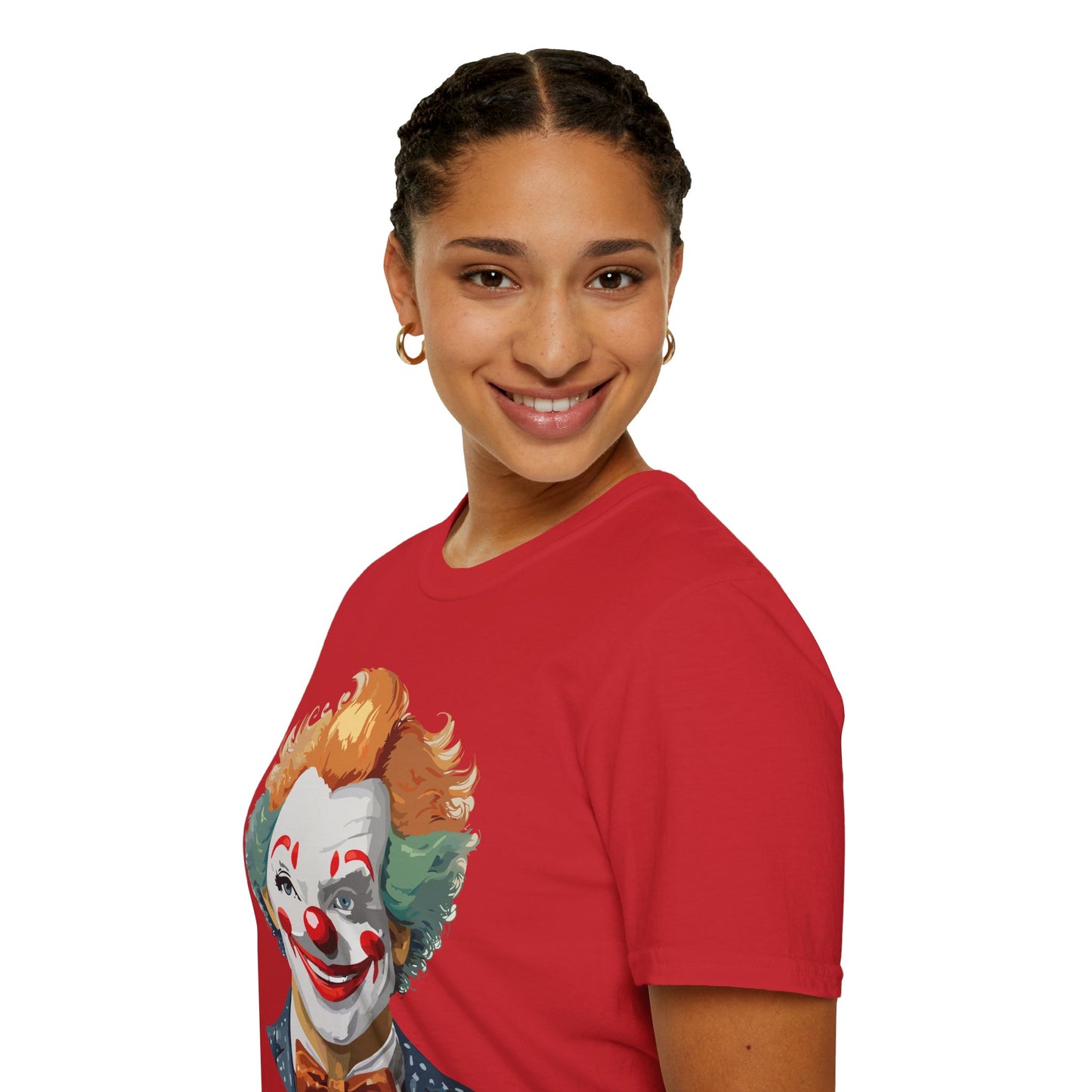 Clown Shirt, T Shirt with Clown, Funny Man Shirt, Tee Shirt with Funny Man, Circus Shirt, Shirt with Circus, Scary Man Shirt, Shirt with Scary Man