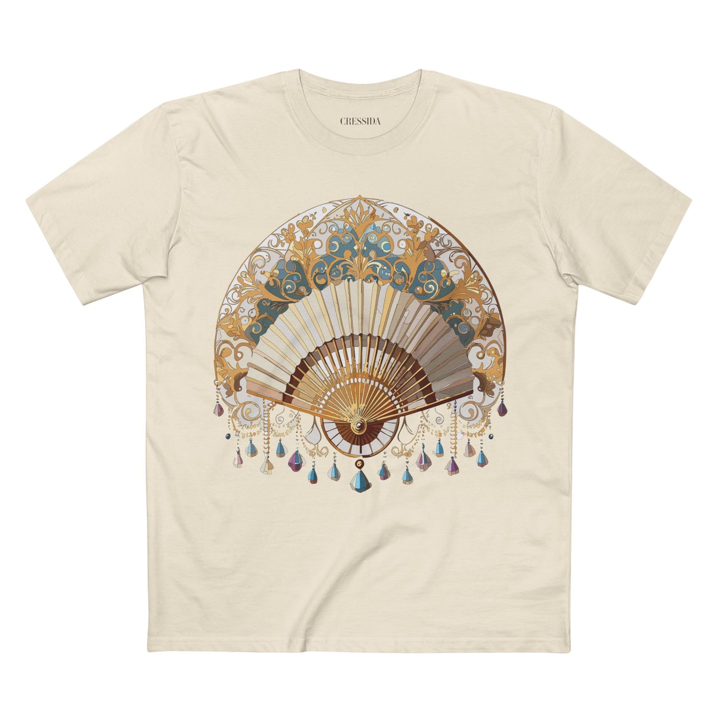 Fan shirt, Shirt with Fan, Tee Shirt with Antique Fan