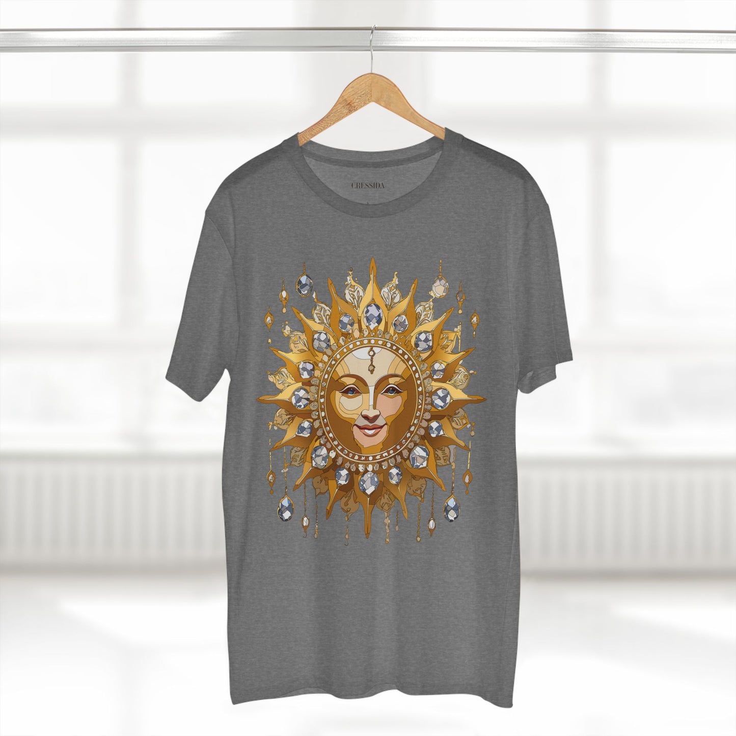 Sun Shirt, Shirt with Sun, Tee Shirt with Gold Sun