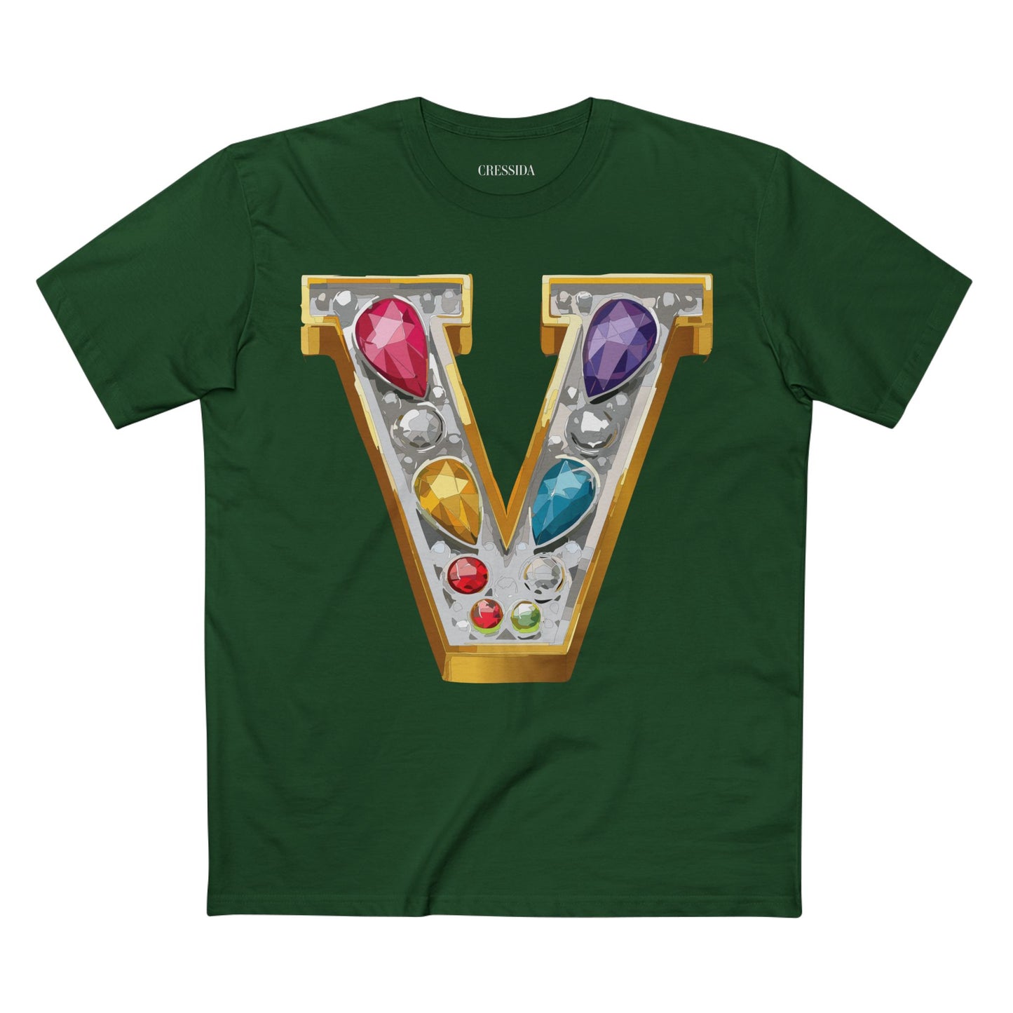 Letter Shirt, Shirt with Letters, Tee Shirt with Gold Letters