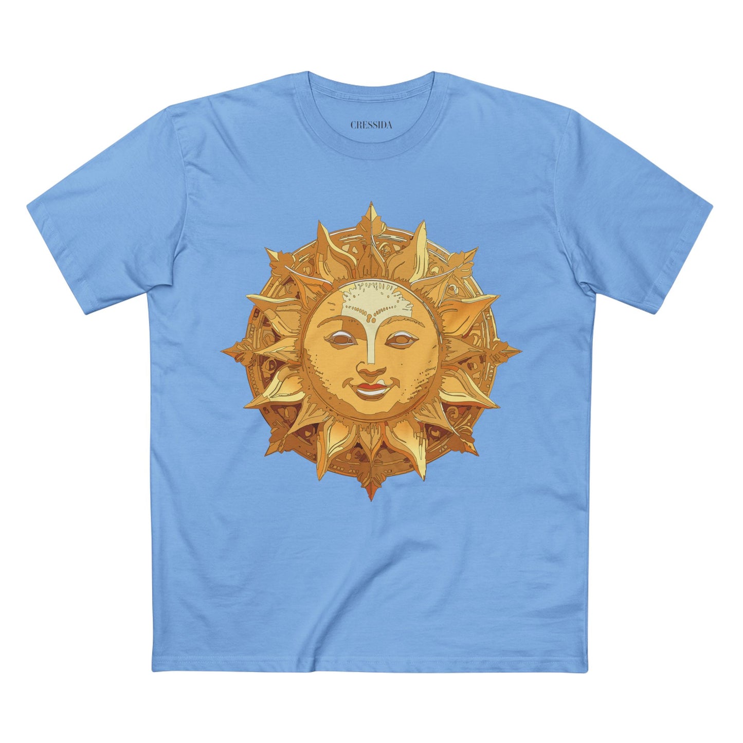 Sun Shirt, Shirt with Sun, Tee Shirt with Gold Sun