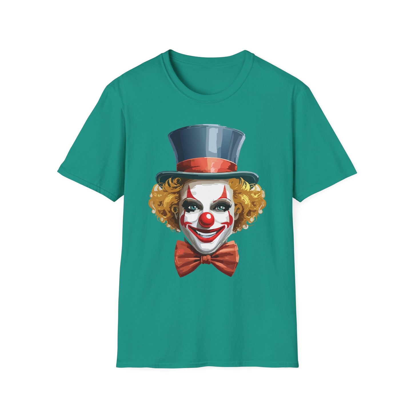 Clown Shirt, T Shirt with Clown, Funny Man Shirt, Tee Shirt with Funny Man, Circus Shirt, Shirt with Circus, Scary Man Shirt, Shirt with Scary Man