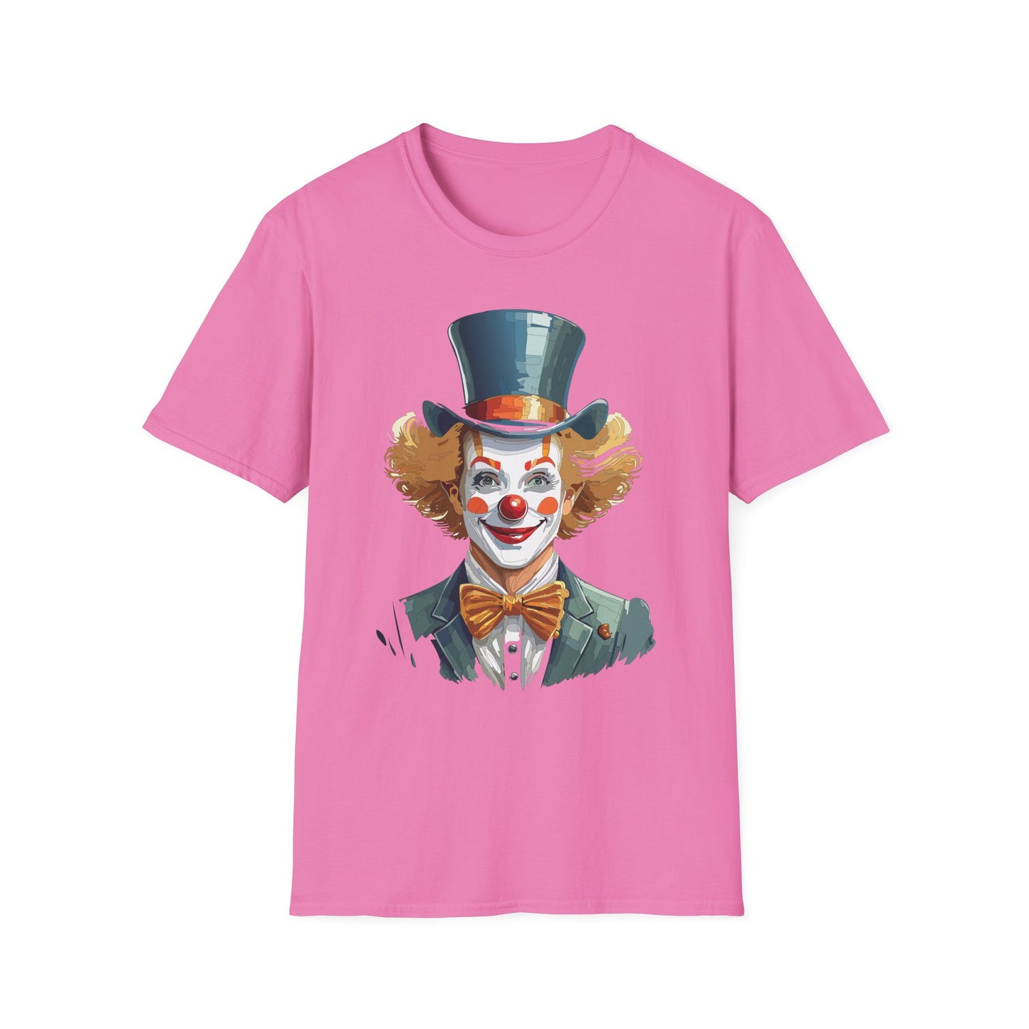 Clown Shirt, T Shirt with Clown, Funny Man Shirt, Tee Shirt with Funny Man, Circus Shirt, Shirt with Circus, Scary Man Shirt, Shirt with Scary Man