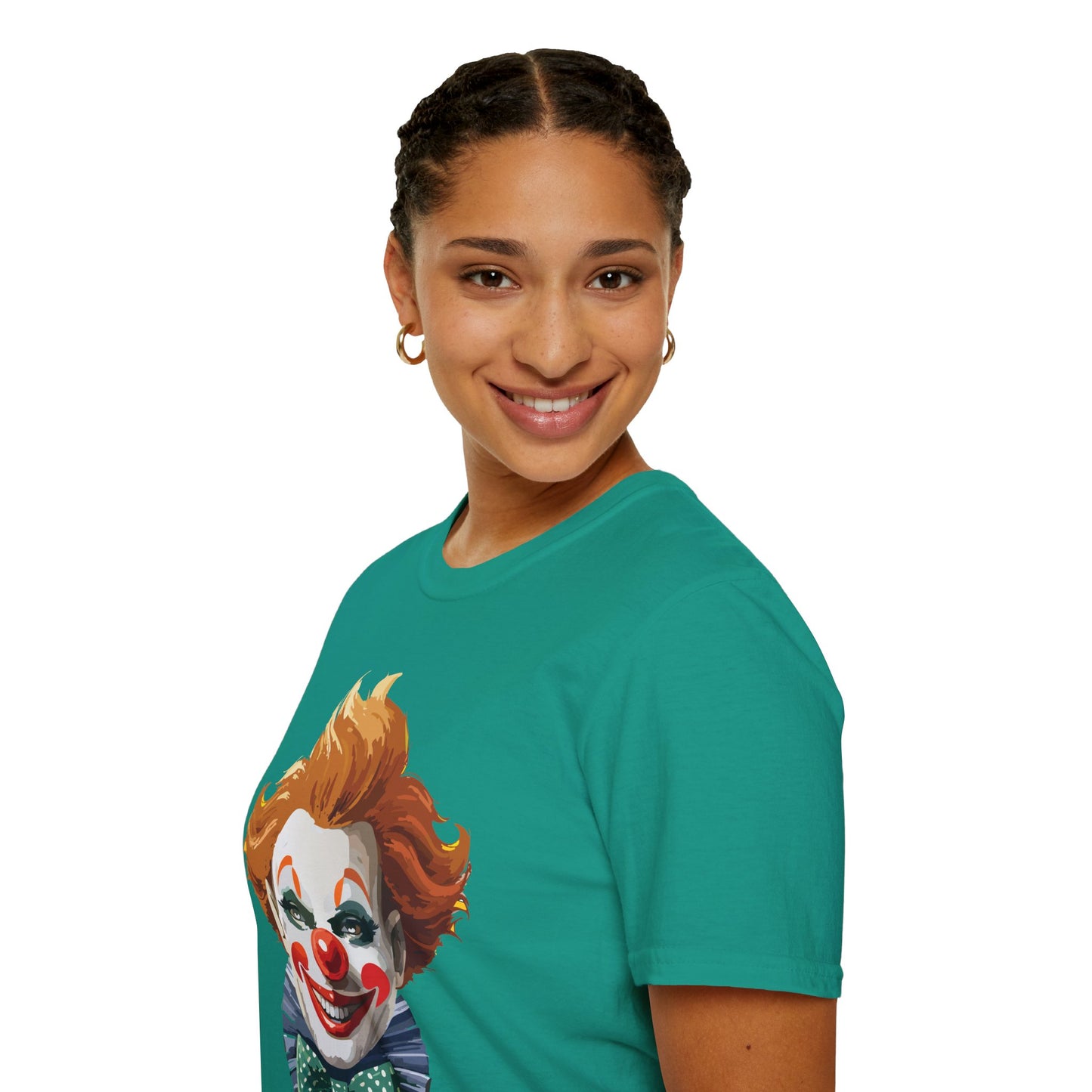 Clown Shirt, T Shirt with Clown, Funny Man Shirt, Tee Shirt with Funny Man, Circus Shirt, Shirt with Circus, Scary Man Shirt, Shirt with Scary Man