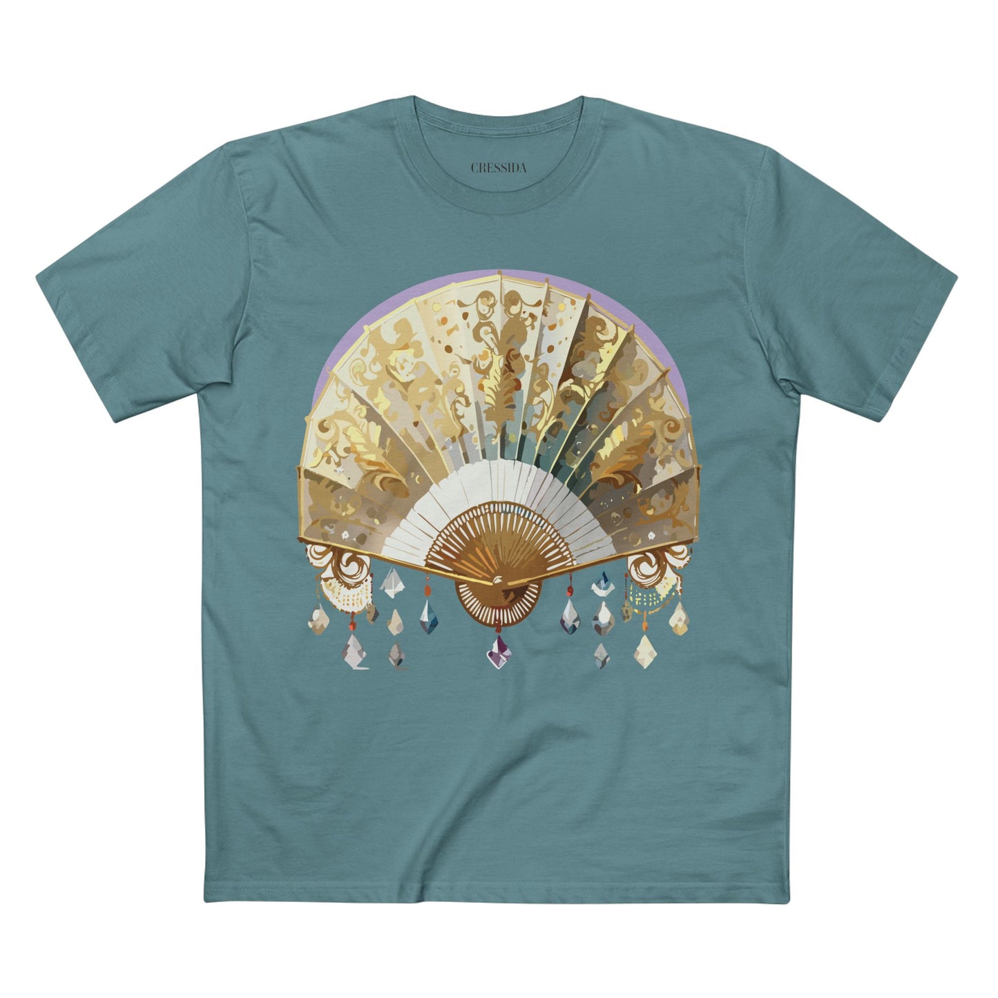 Fan shirt, Shirt with Fan, Tee Shirt with Antique Fan