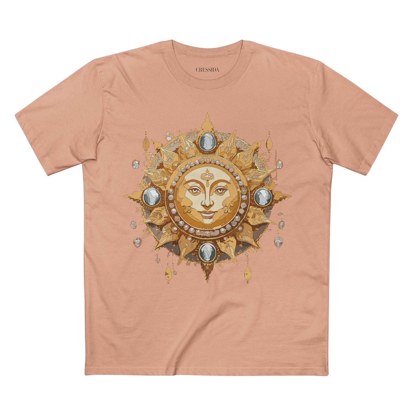Sun Shirt, Shirt with Sun, Tee Shirt with Gold Sun