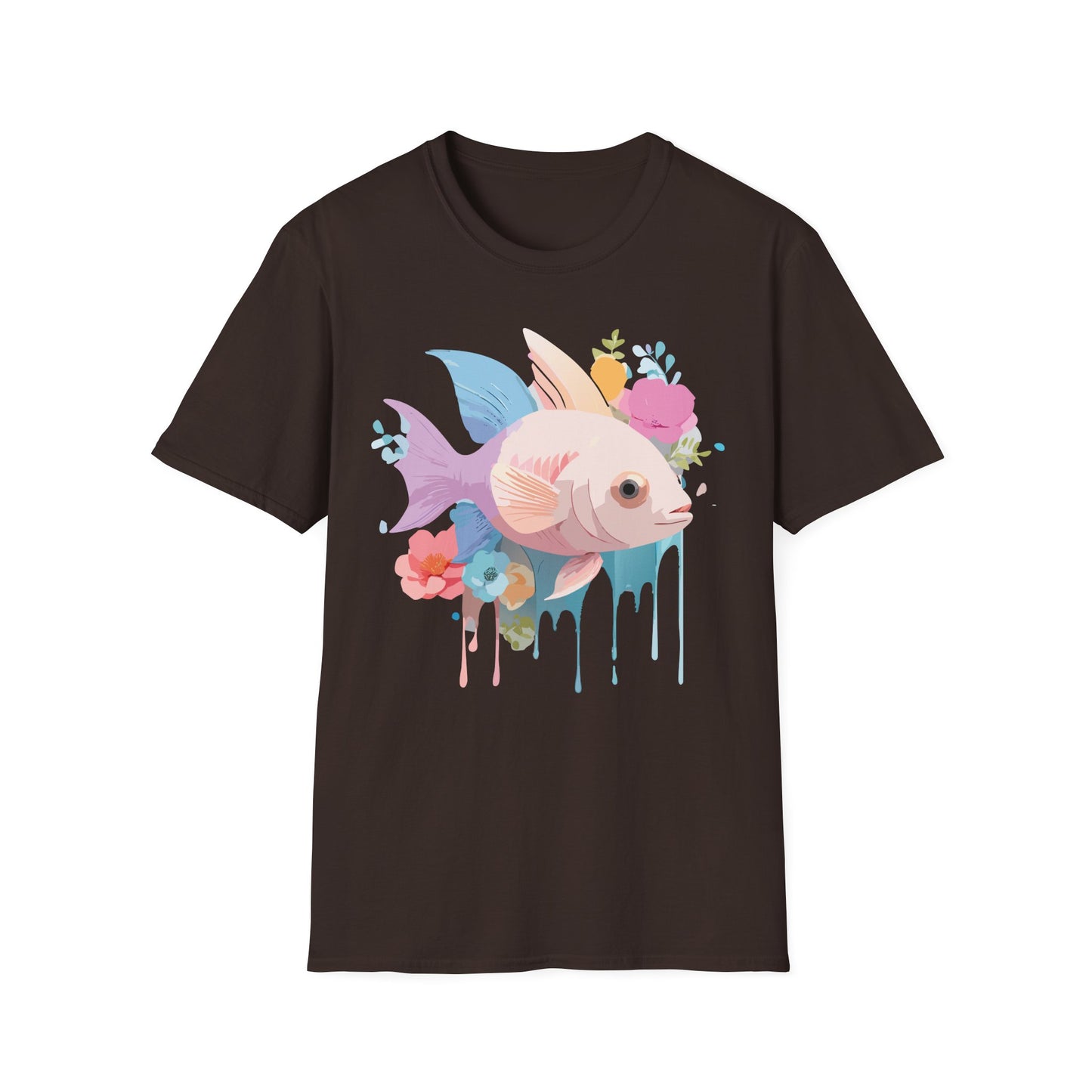 Fish Art Design Shirt, T Shirt with Fish, Graphic Shirt, Tee Shirt with Graphic Design, Shirt with Fish Graphic Art