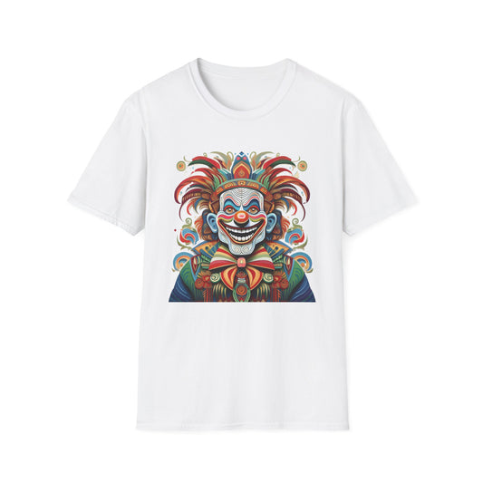 Clown Shirt, T Shirt with Clown, Funny Man Shirt, Tee Shirt with Funny Man, Circus Shirt, Shirt with Circus, Scary Man Shirt, Shirt with Scary Man