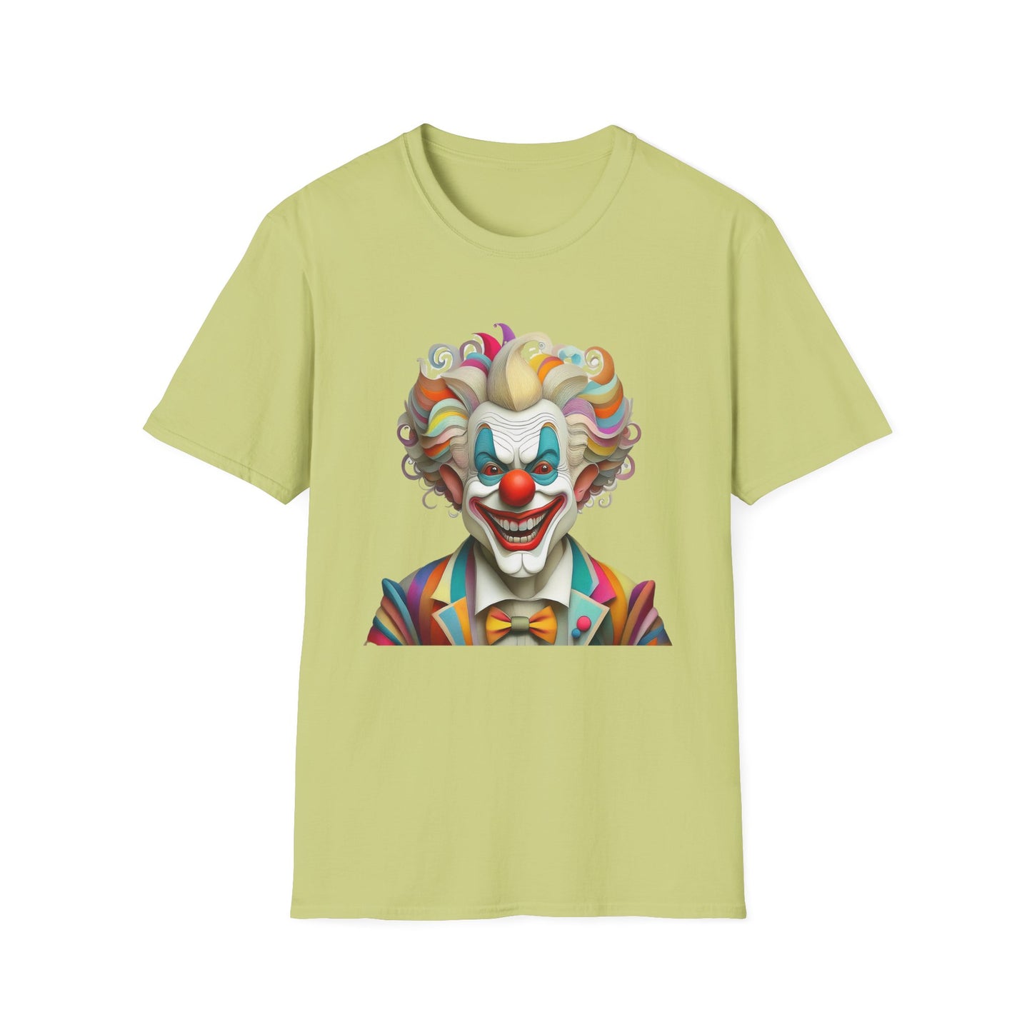 Clown Shirt, T Shirt with Clown, Funny Man Shirt, Tee Shirt with Funny Man, Circus Shirt, Shirt with Circus, Scary Man Shirt, Shirt with Scary Man