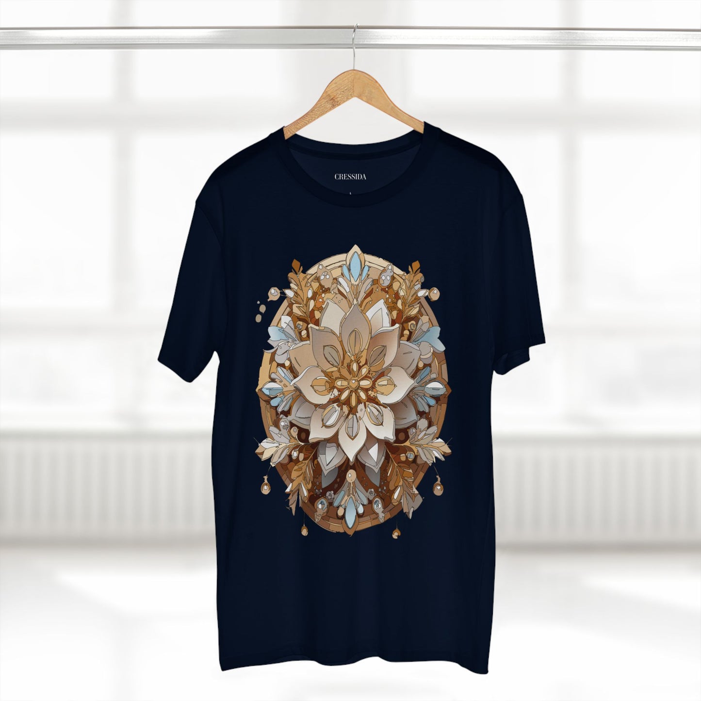 Floral Shirt, Shirt with Flower, Tee Shirt with Antique Flower