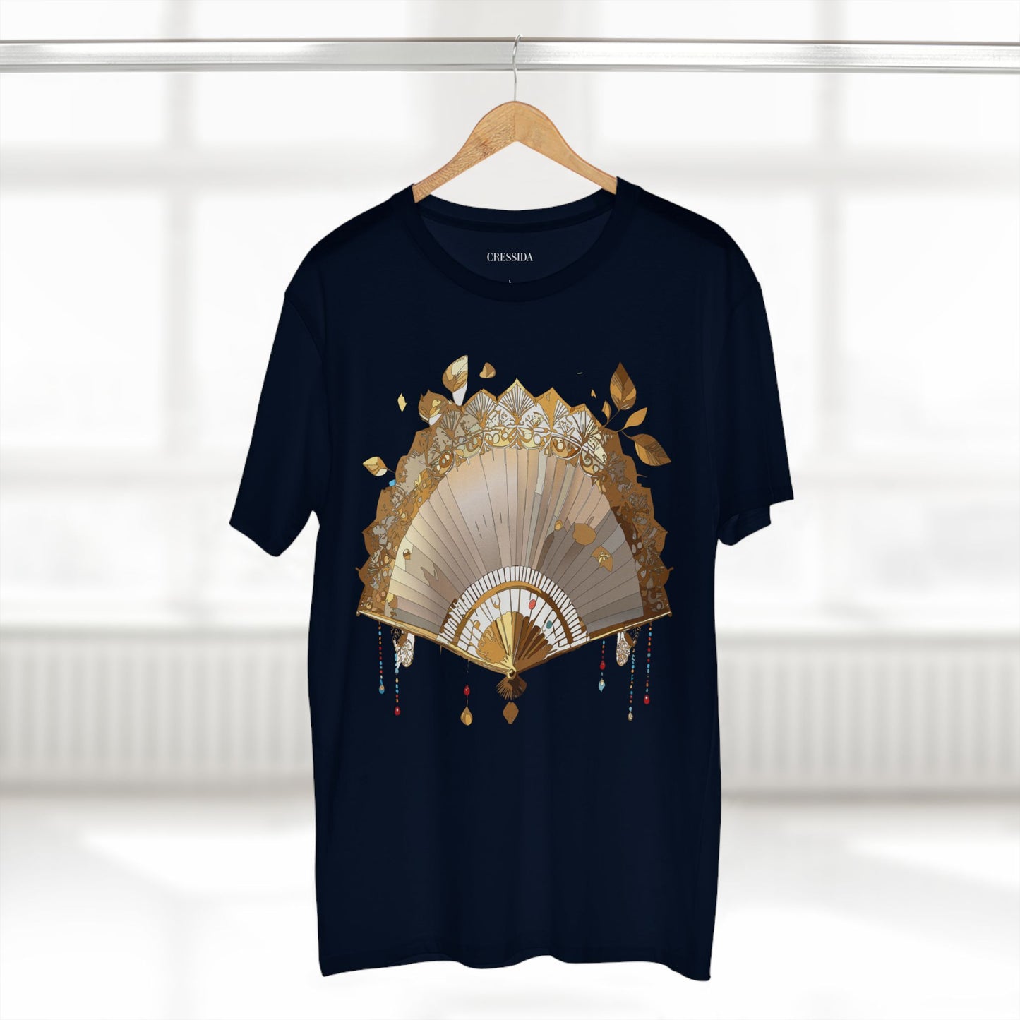 Fan shirt, Shirt with Fan, Tee Shirt with Antique Fan