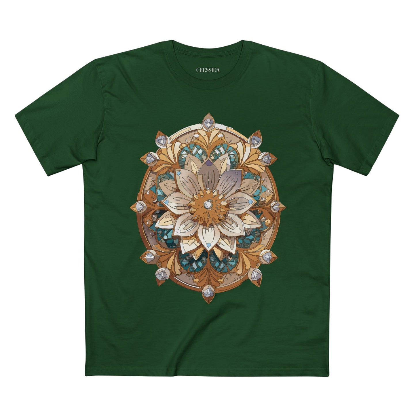 Floral Shirt, Shirt with Flower, Tee Shirt with Antique Flower