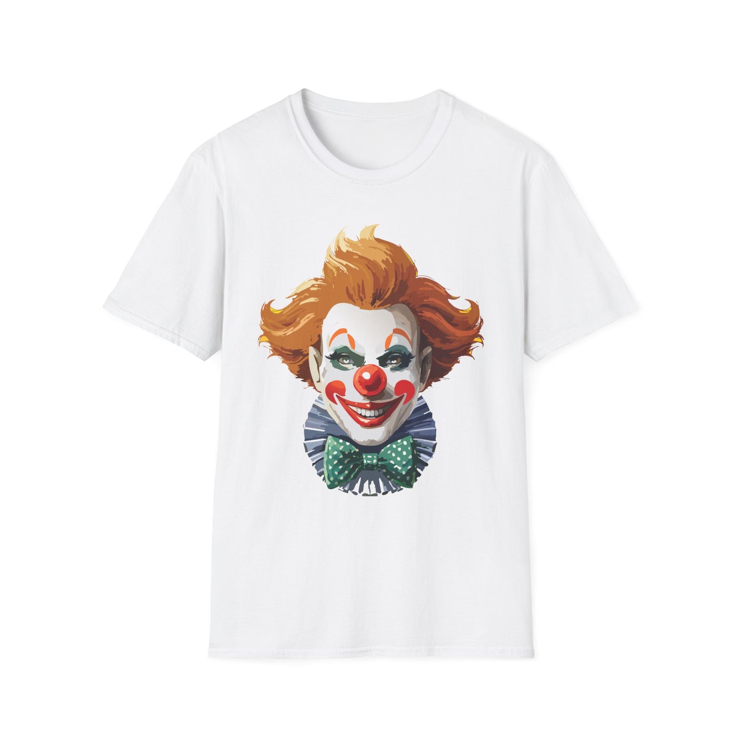 Clown Shirt, T Shirt with Clown, Funny Man Shirt, Tee Shirt with Funny Man, Circus Shirt, Shirt with Circus, Scary Man Shirt, Shirt with Scary Man