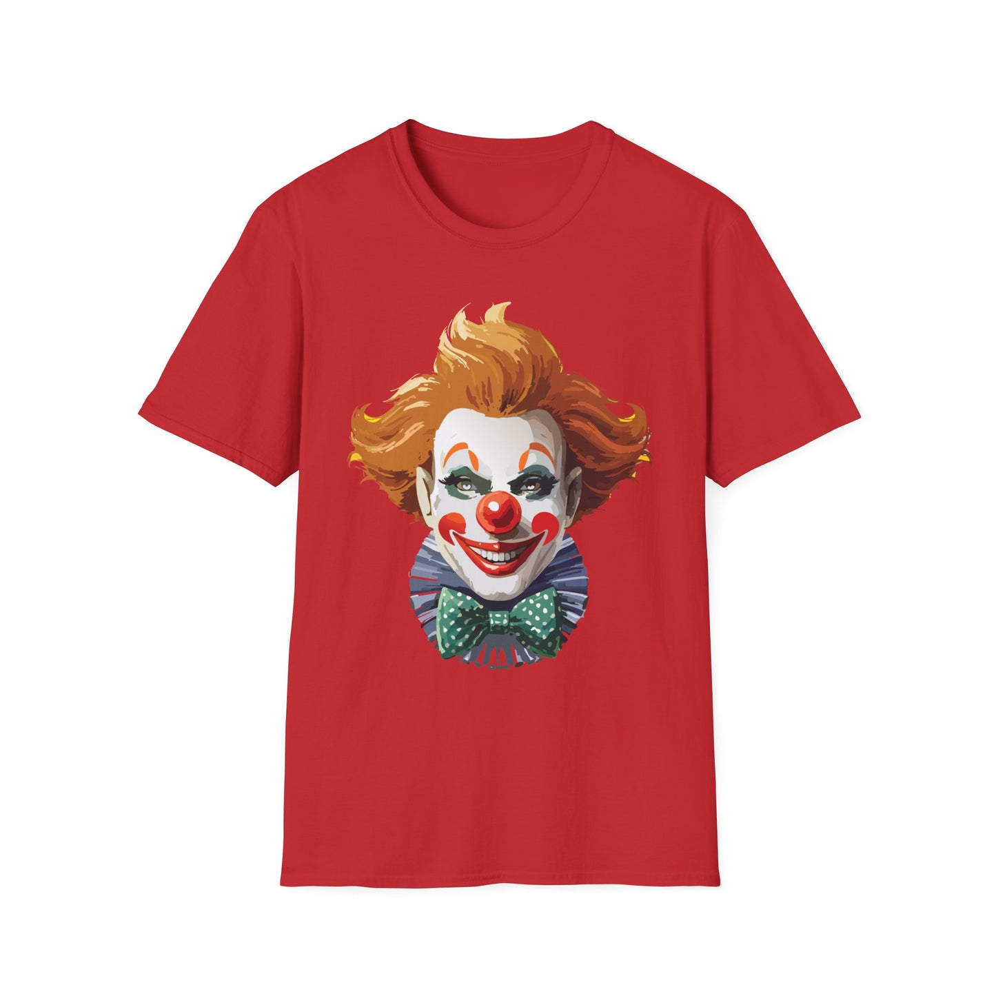 Clown Shirt, T Shirt with Clown, Funny Man Shirt, Tee Shirt with Funny Man, Circus Shirt, Shirt with Circus, Scary Man Shirt, Shirt with Scary Man