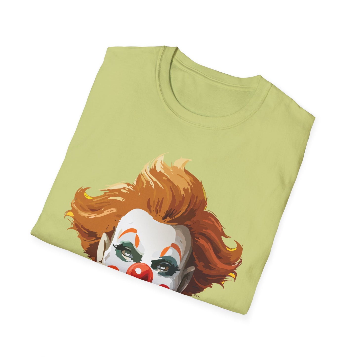 Clown Shirt, T Shirt with Clown, Funny Man Shirt, Tee Shirt with Funny Man, Circus Shirt, Shirt with Circus, Scary Man Shirt, Shirt with Scary Man