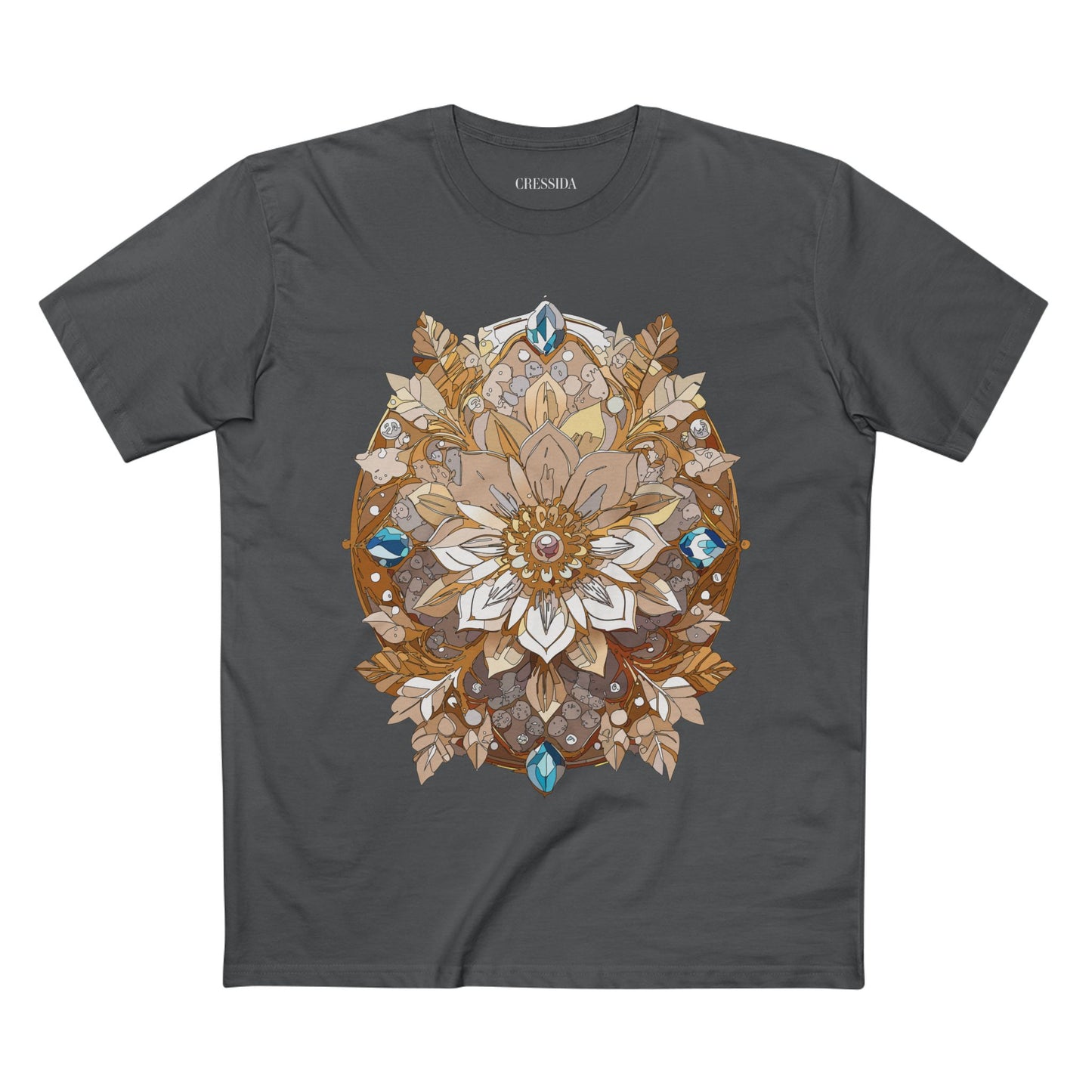 Floral Shirt, Shirt with Flower, Tee Shirt with Antique Flower