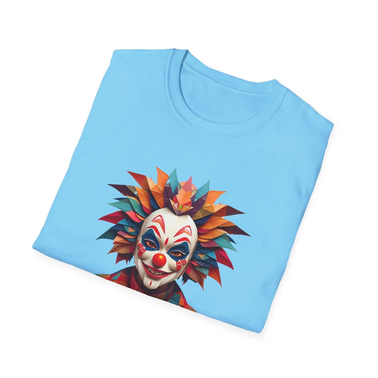 Clown Shirt, T Shirt with Clown, Funny Man Shirt, Tee Shirt with Funny Man, Circus Shirt, Shirt with Circus, Scary Man Shirt, Shirt with Scary Man