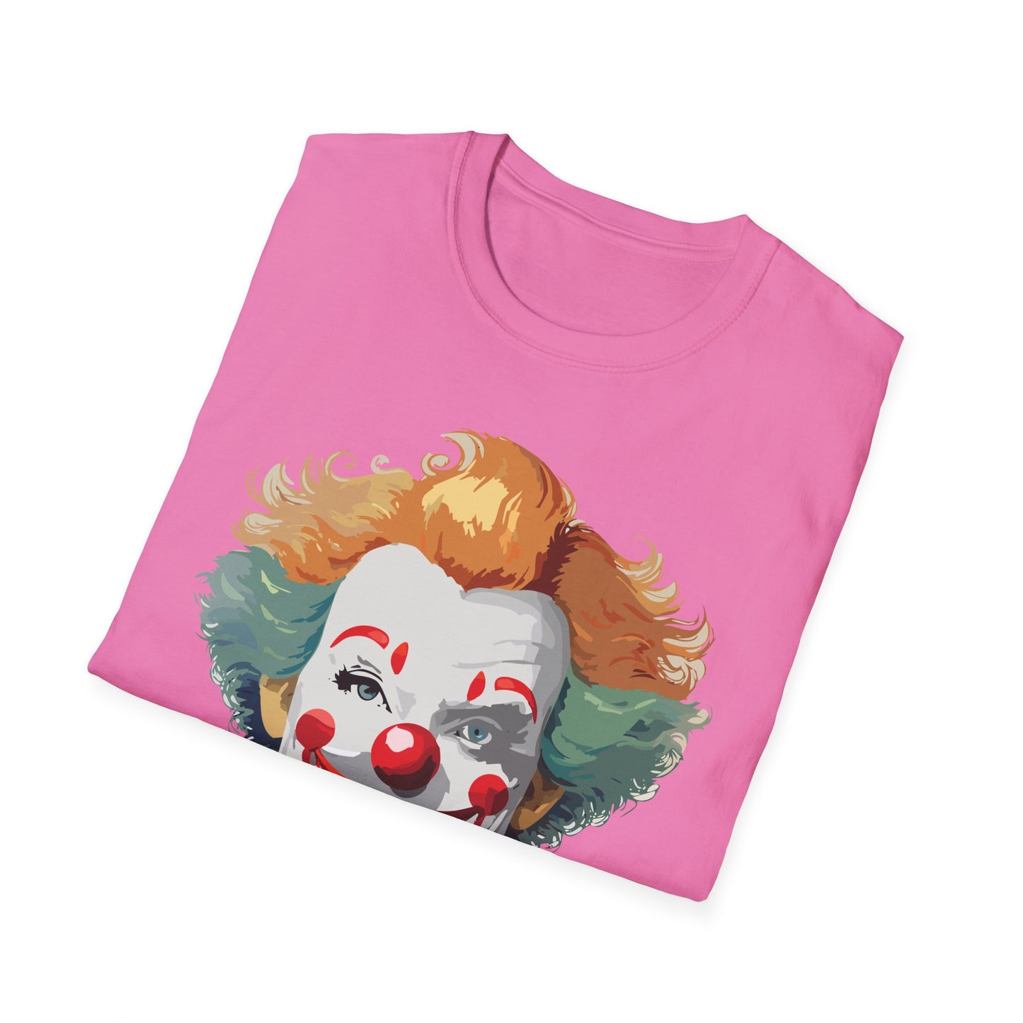 Clown Shirt, T Shirt with Clown, Funny Man Shirt, Tee Shirt with Funny Man, Circus Shirt, Shirt with Circus, Scary Man Shirt, Shirt with Scary Man