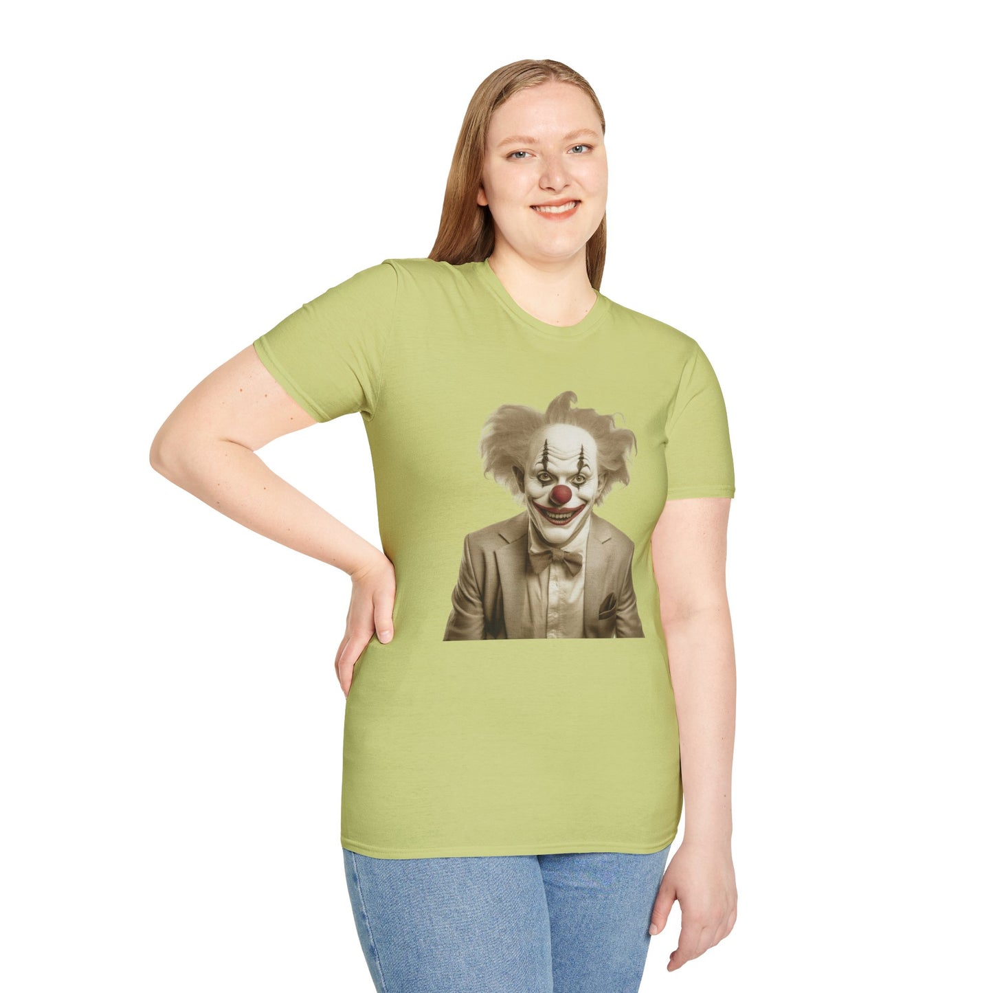 Clown Shirt, T Shirt with Clown, Funny Man Shirt, Tee Shirt with Funny Man, Circus Shirt, Shirt with Circus, Scary Man Shirt, Shirt with Scary Man