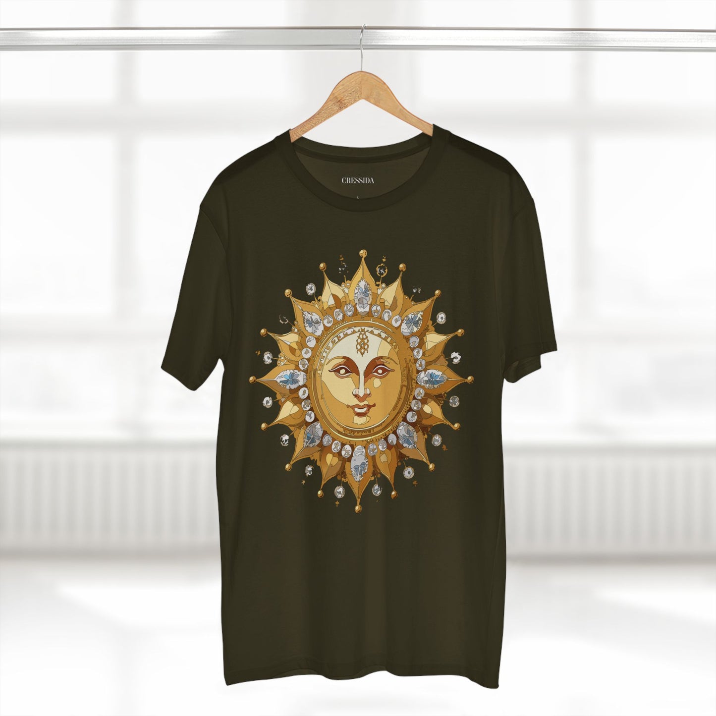 Sun Shirt, Shirt with Sun, Tee Shirt with Gold Sun