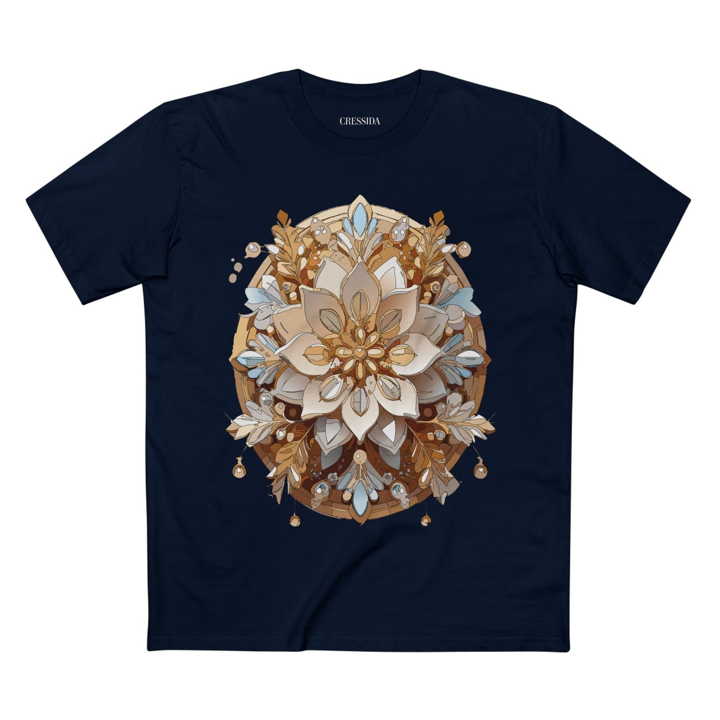 Floral Shirt, Shirt with Flower, Tee Shirt with Antique Flower