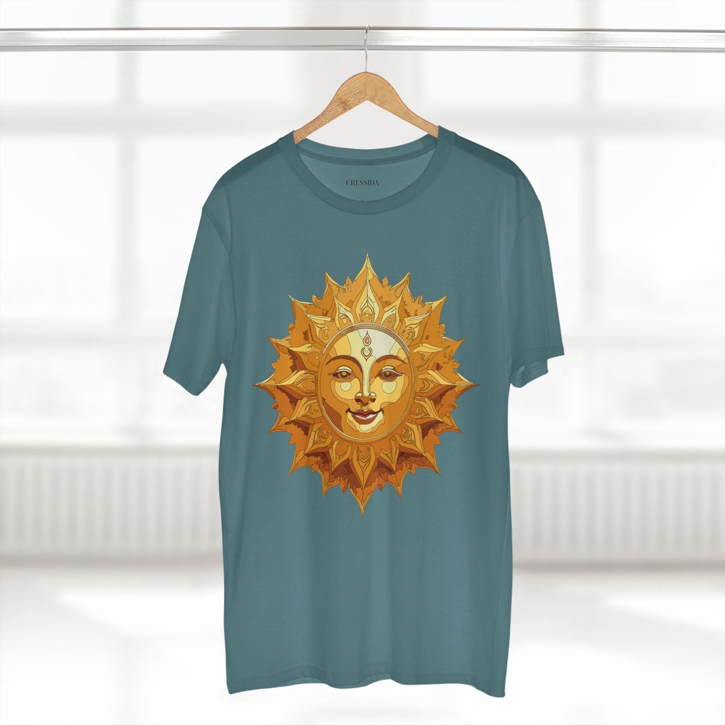 Sun Shirt, Shirt with Sun, Tee Shirt with Gold Sun