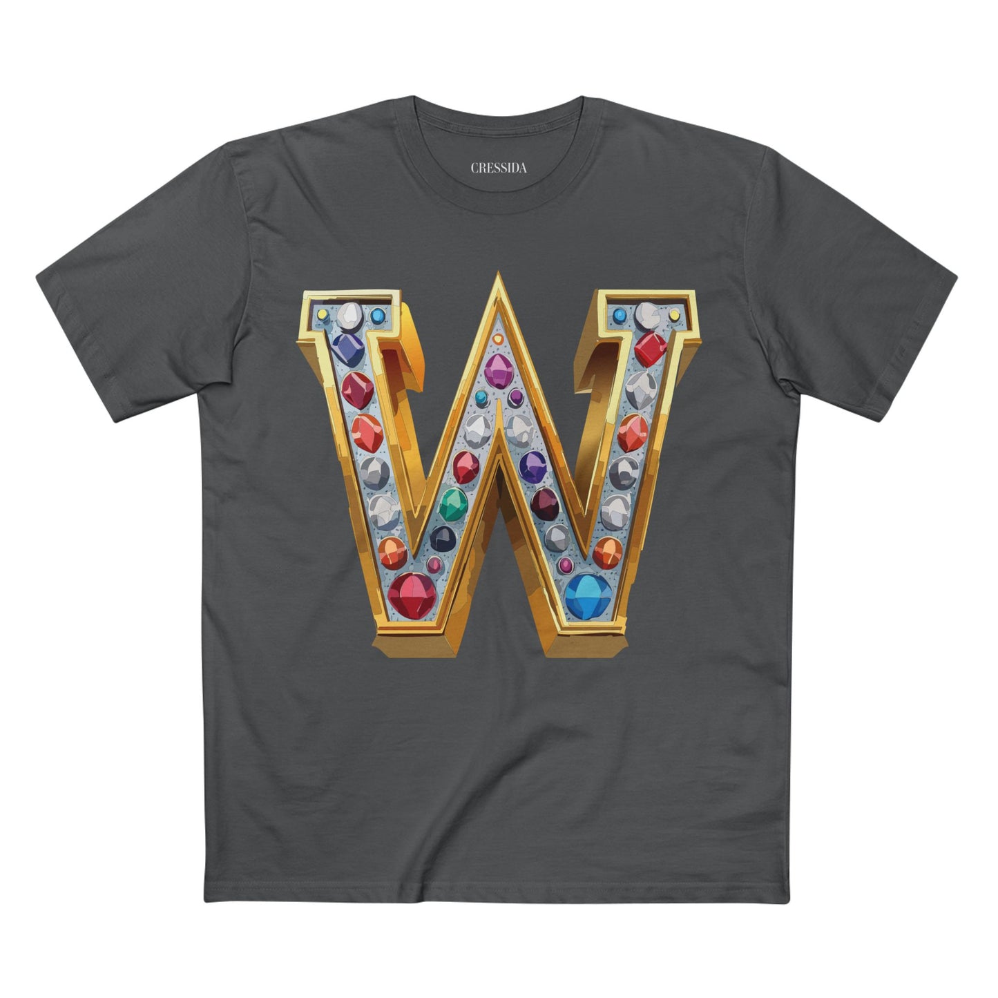 Letter Shirt, Shirt with Letters, Tee Shirt with Gold Letters