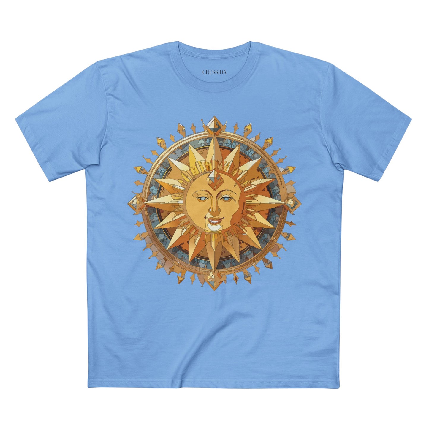 Sun Shirt, Shirt with Sun, Tee Shirt with Gold Sun